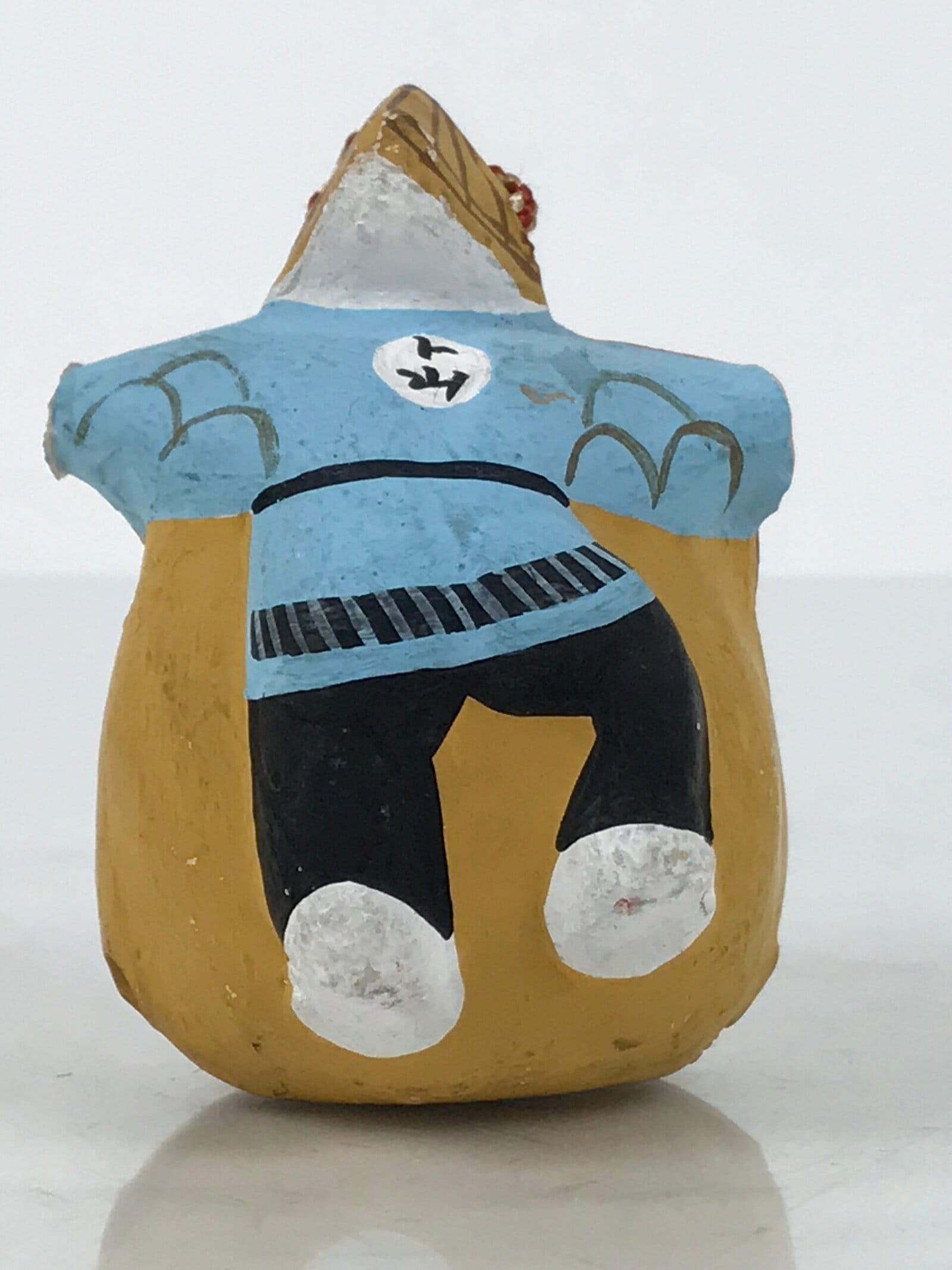 Japanese Clay Bell Dorei Awa Odori Dancers Vtg Tsuchi-Suzu Yukata Happi DR637