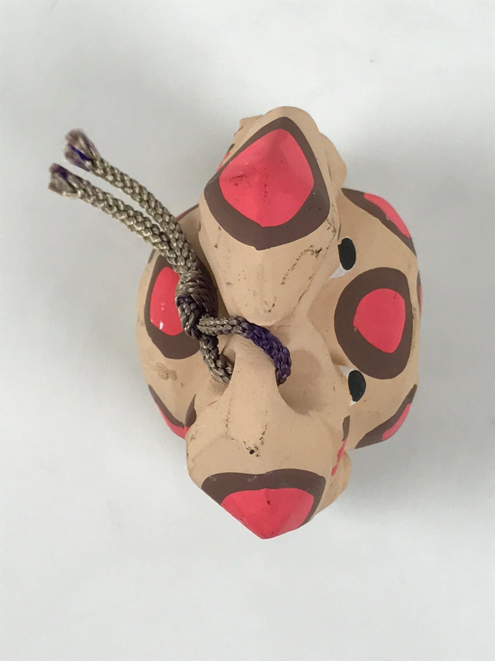 Japanese Clay Bell Dorei Spotted Crab Vtg Tsuchi-Suzu Ise Shima Akamongani DR638