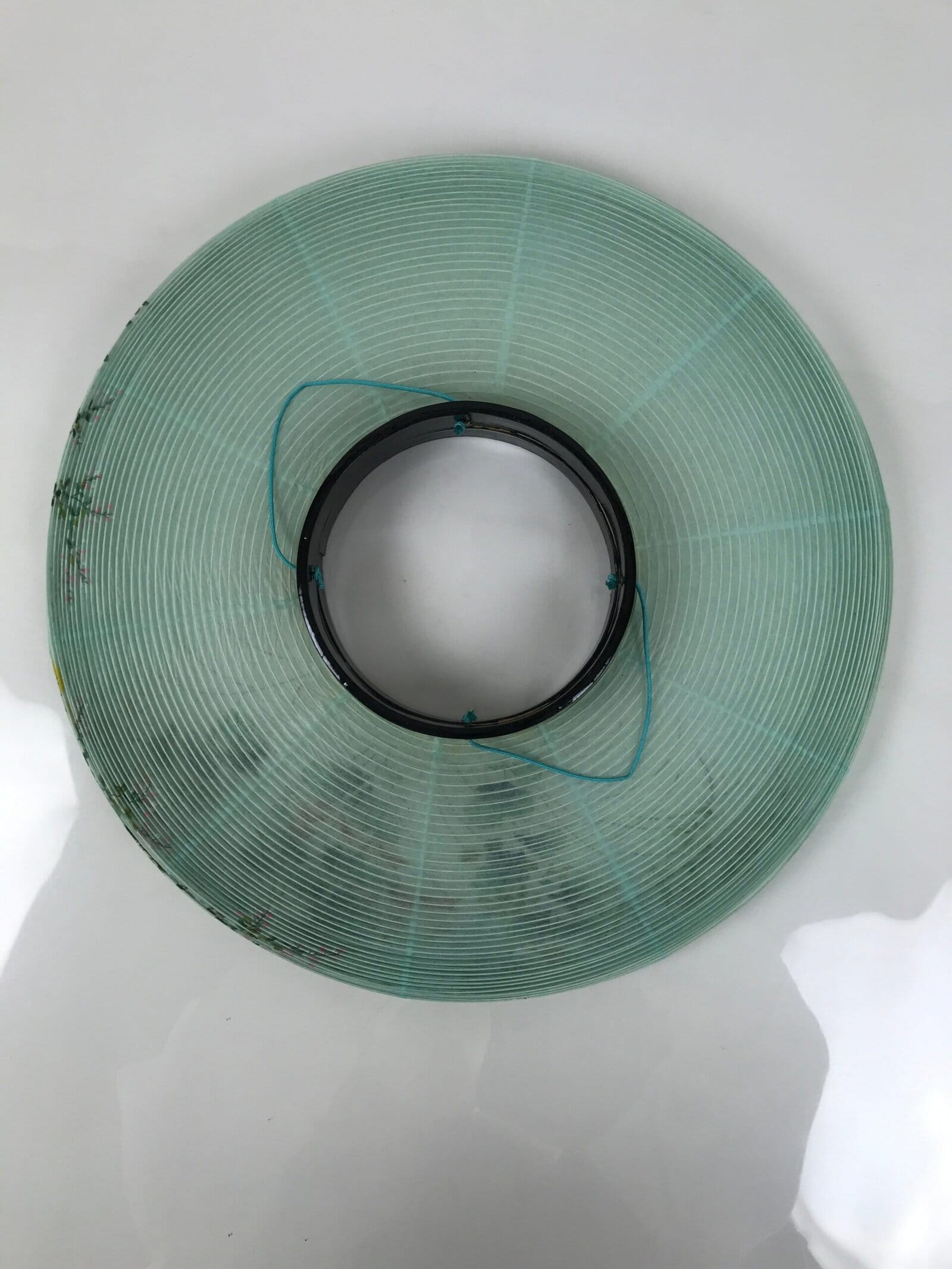 Japanese Electric Gifu Lantern 3 Legs Stand Vtg Obon Flowers Green Decor LT111