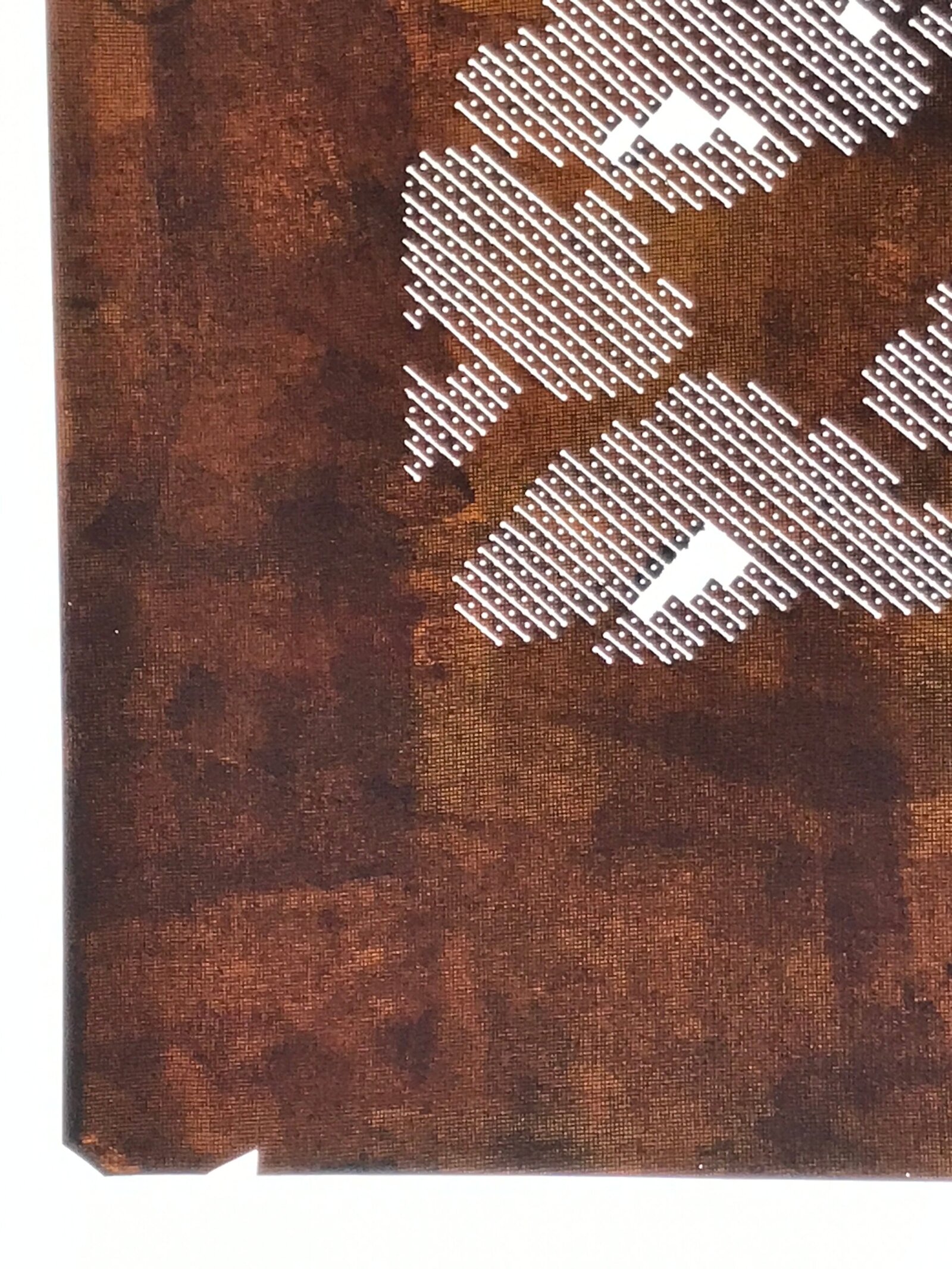 Japanese Katagami Paper Kimono Stencil Vtg Katazome Pine Dot Shochikubai A817