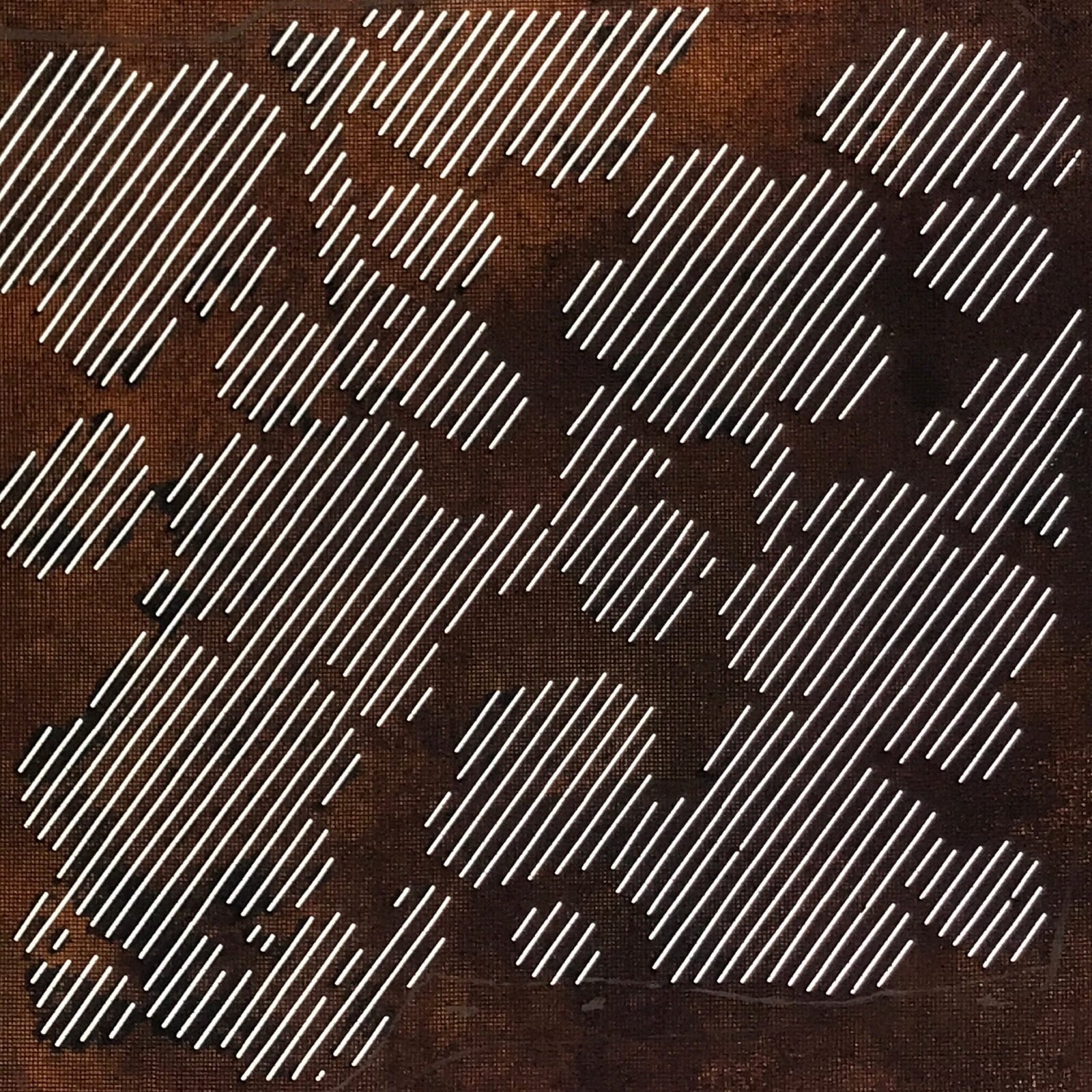 Japanese Katagami Paper Kimono Stencil Vtg Plum Blossom Line Shochikubai A814