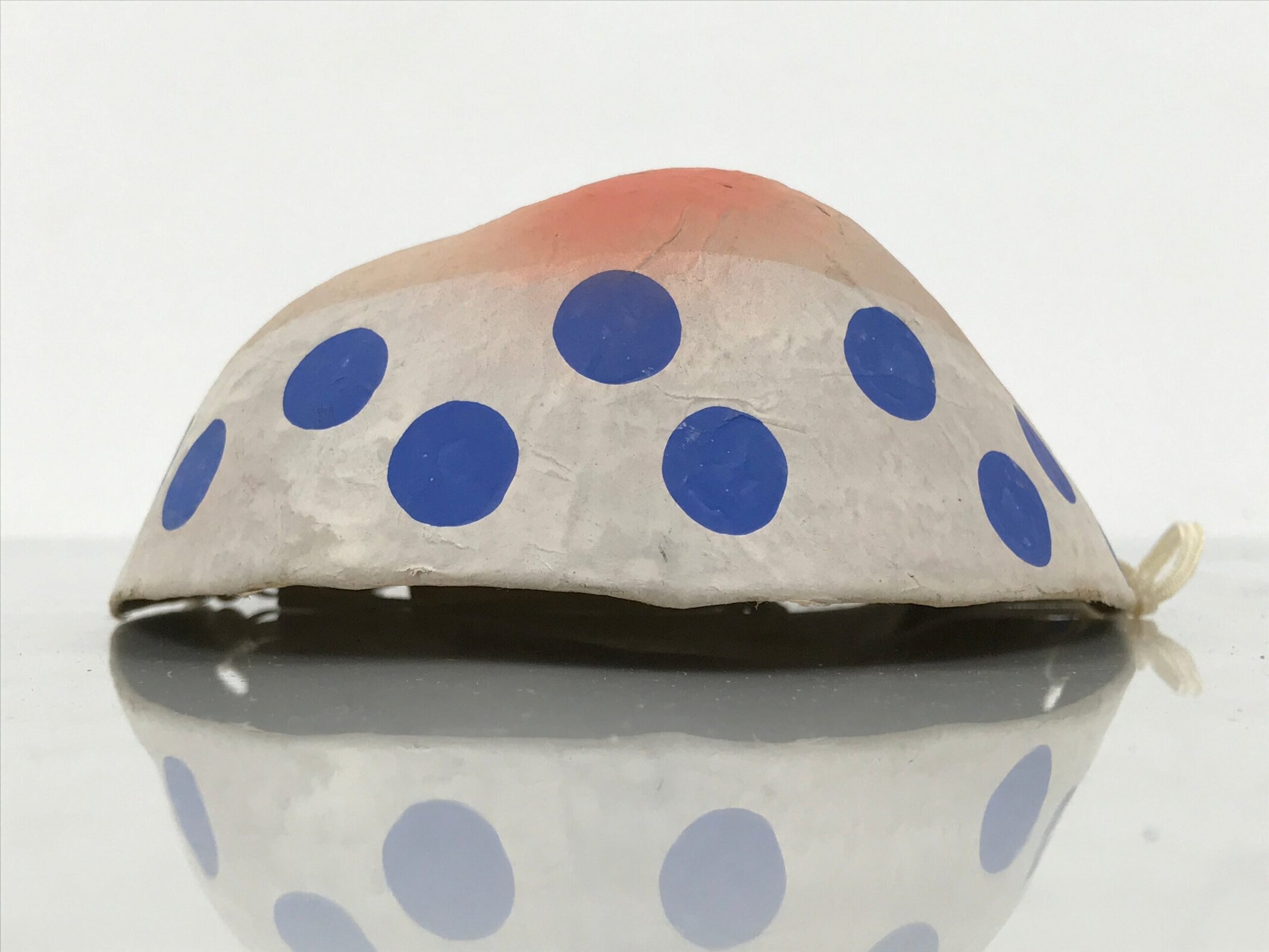 Japanese Paper Mache Noh Mask Hyottoko Vtg Comical Nohmen Kagura Dance OM103