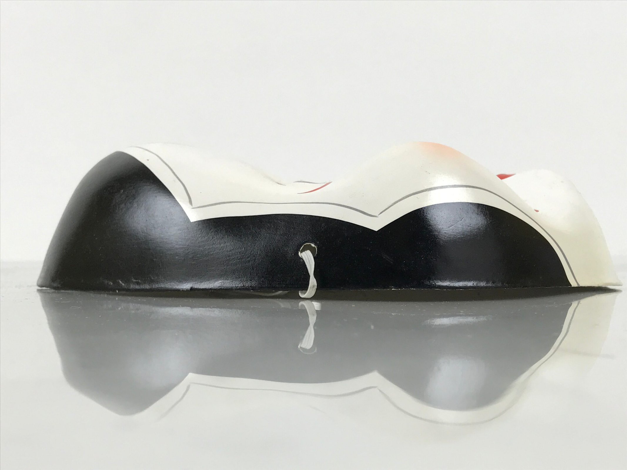 Japanese Paper Mache Noh Mask Okame Vtg Otafuku Smiling Woman Omen Kagura OM104