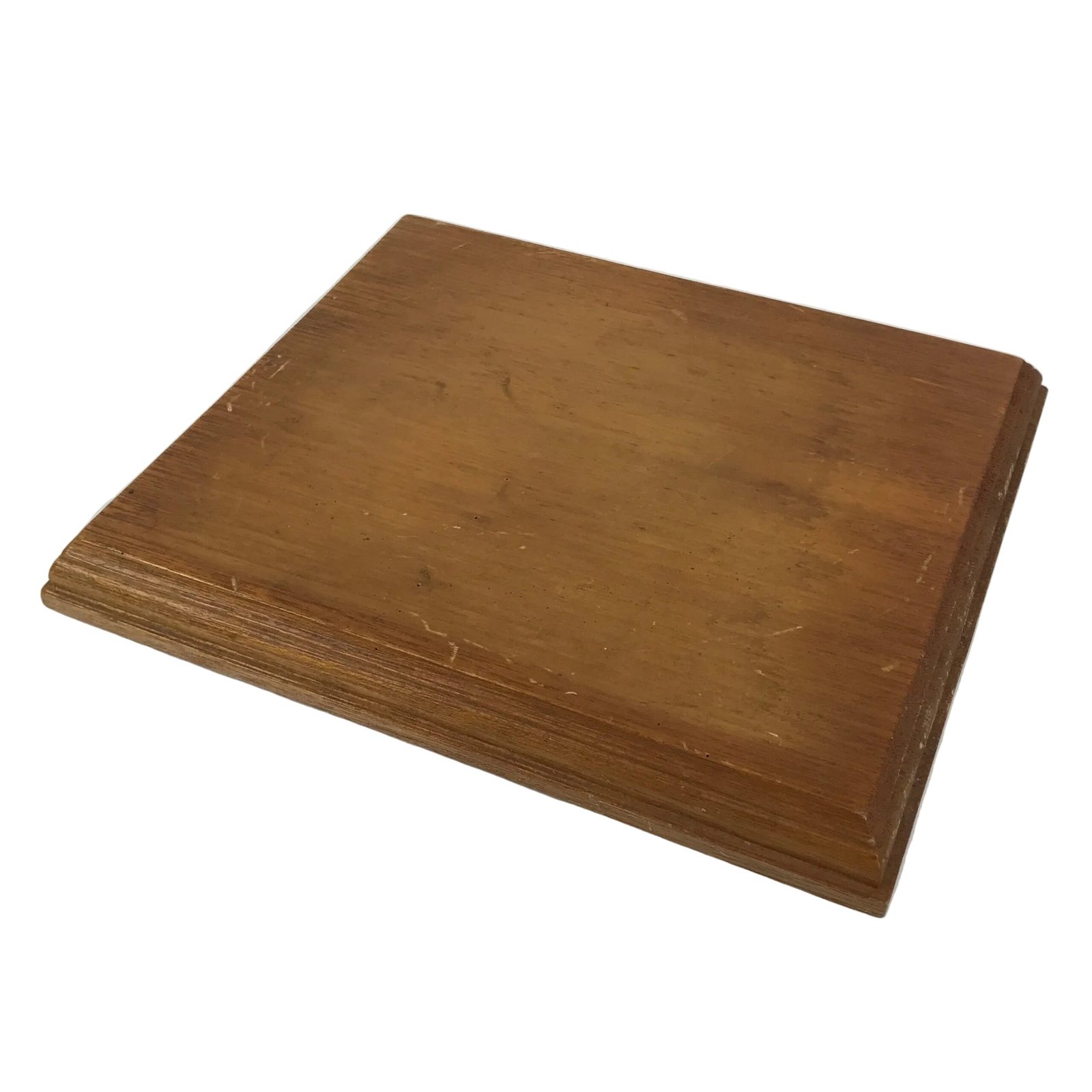 Japanese Wooden Flower Vase Stand Vtg Kadai Board Ikebana Bonsai Brown WT592