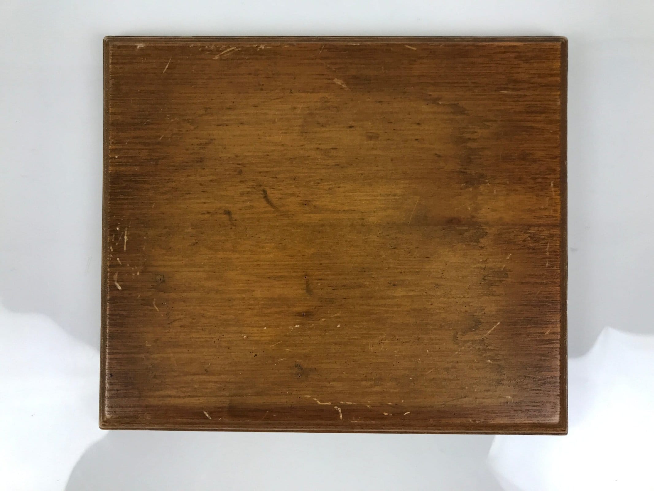 Japanese Wooden Flower Vase Stand Vtg Kadai Board Ikebana Bonsai Brown WT592