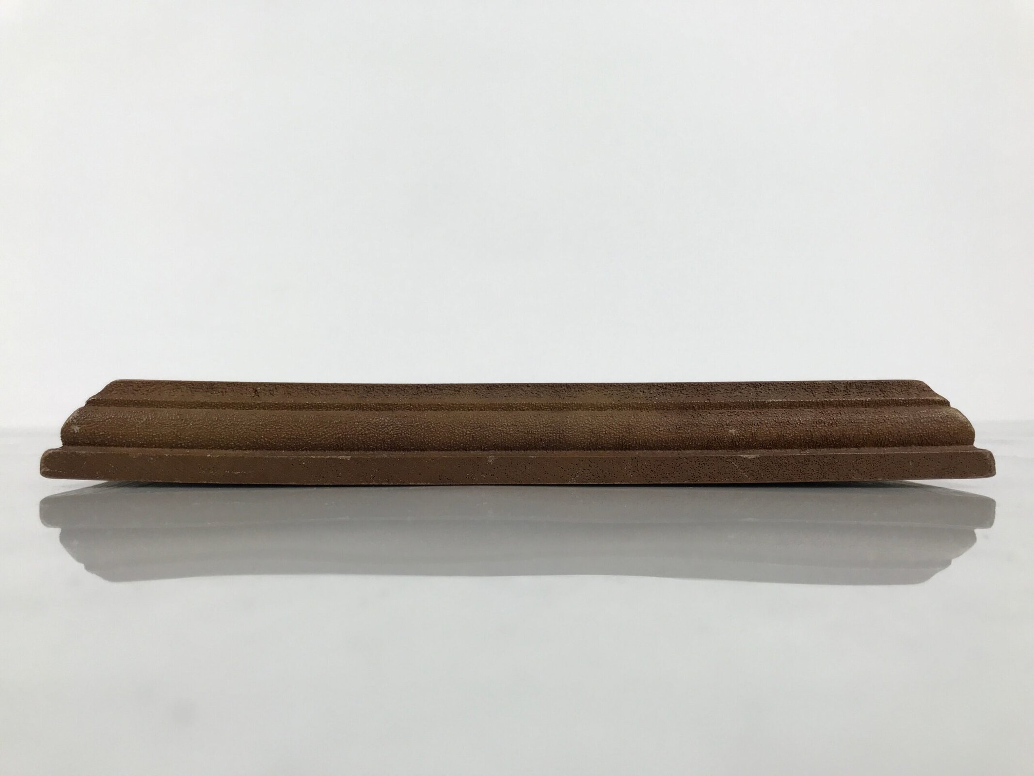 Japanese Wooden Flower Vase Stand Vtg Kadai Board Ikebana Bonsai Brown WT592