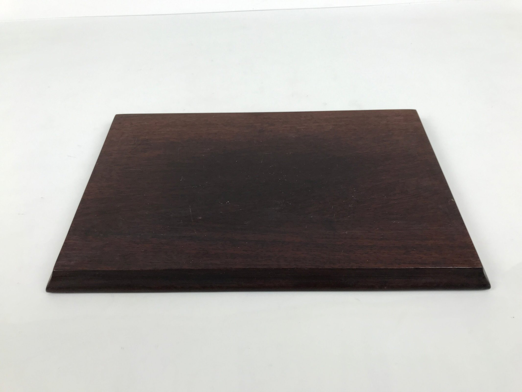 Japanese Wooden Flower Vase Stand Vtg Kadai Board Ikebana Bonsai Brown WT593