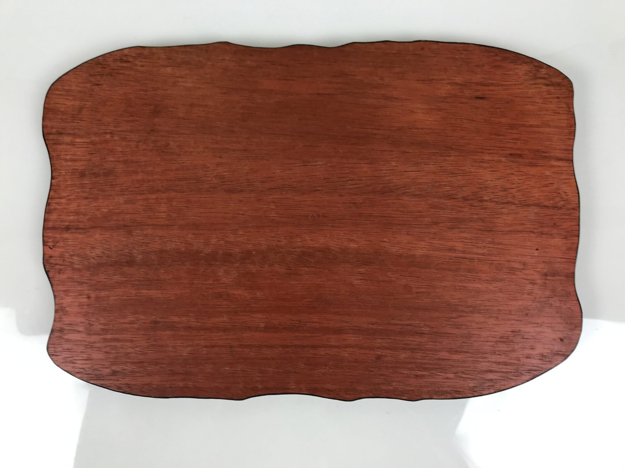 Japanese Wooden Flower Vase Stand Vtg Unique Kadai Board Ikebana Bonsai WT601