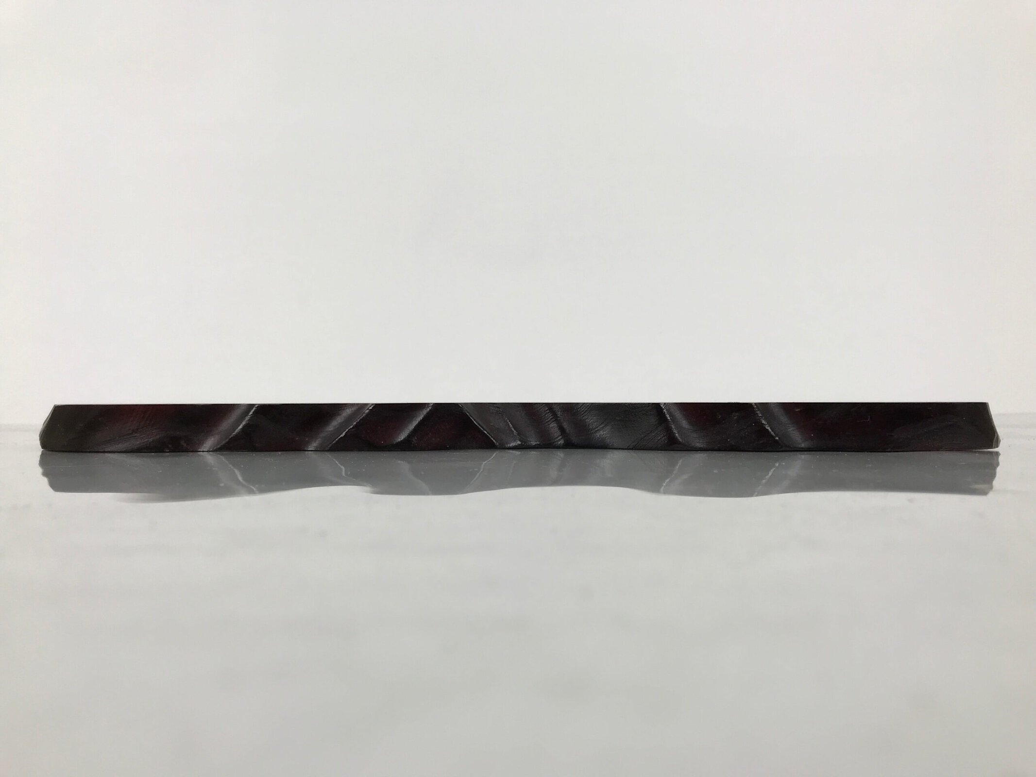 Japanese Wooden Flower Vase Stand Vtg Unique Kadai Board Ikebana Bonsai WT602