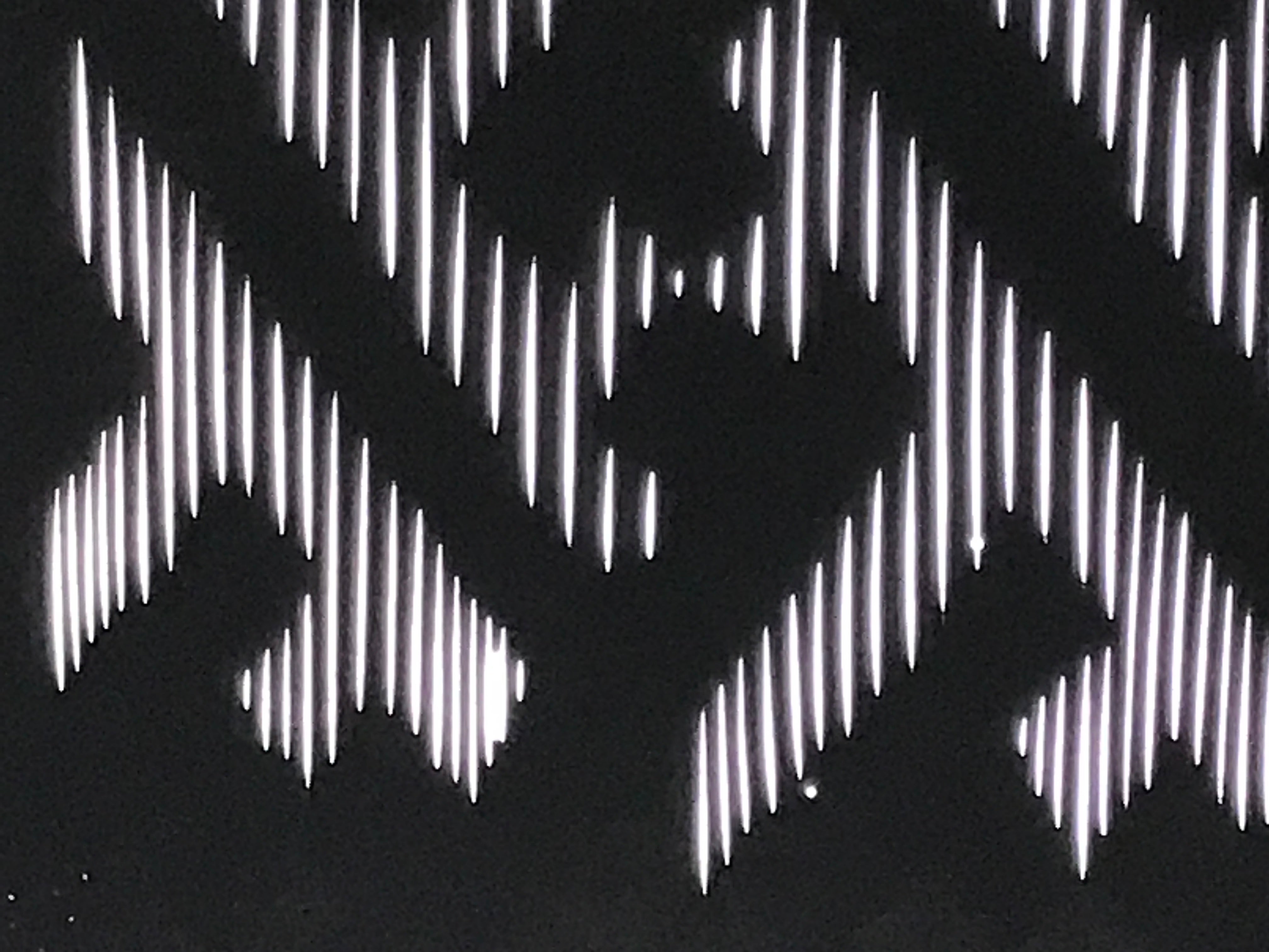 Antique Japanese Katagami Kimono Paper Stencil Buddhist Sayagata Pattern 4Y661