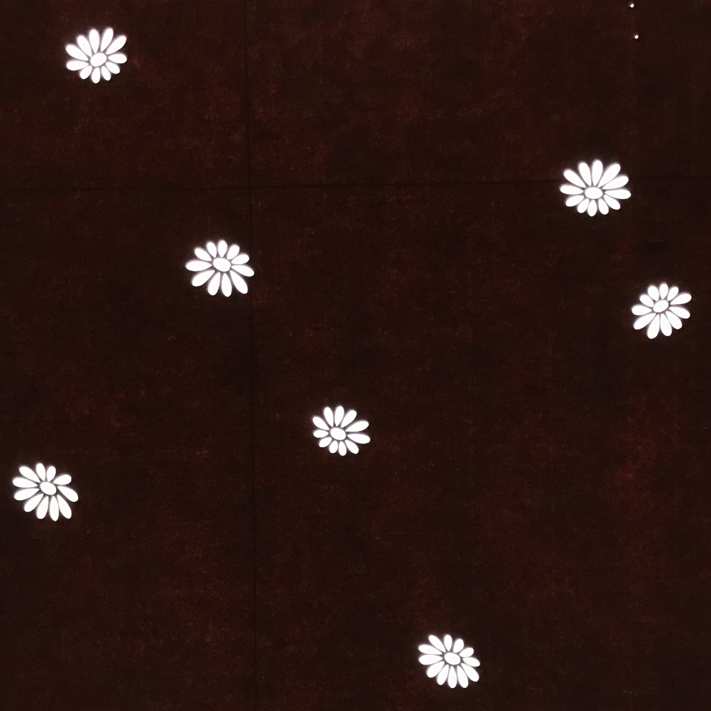 Antique Japanese Katagami Kimono Paper Stencil Chrysanthemum Floral Design 4Y673