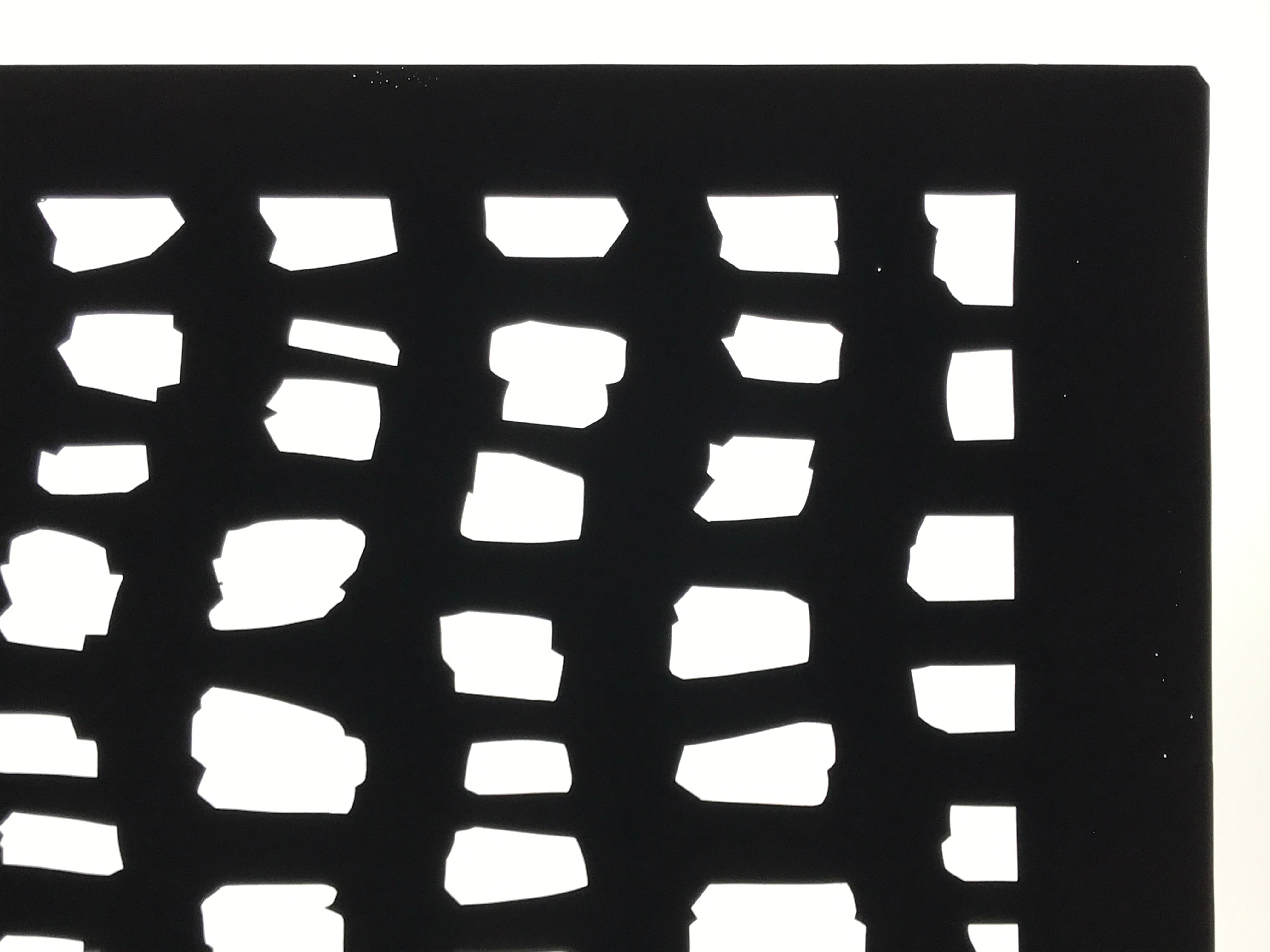 Antique Japanese Katagami Kimono Paper Stencil Katazome Abstract Blocks 4Y677