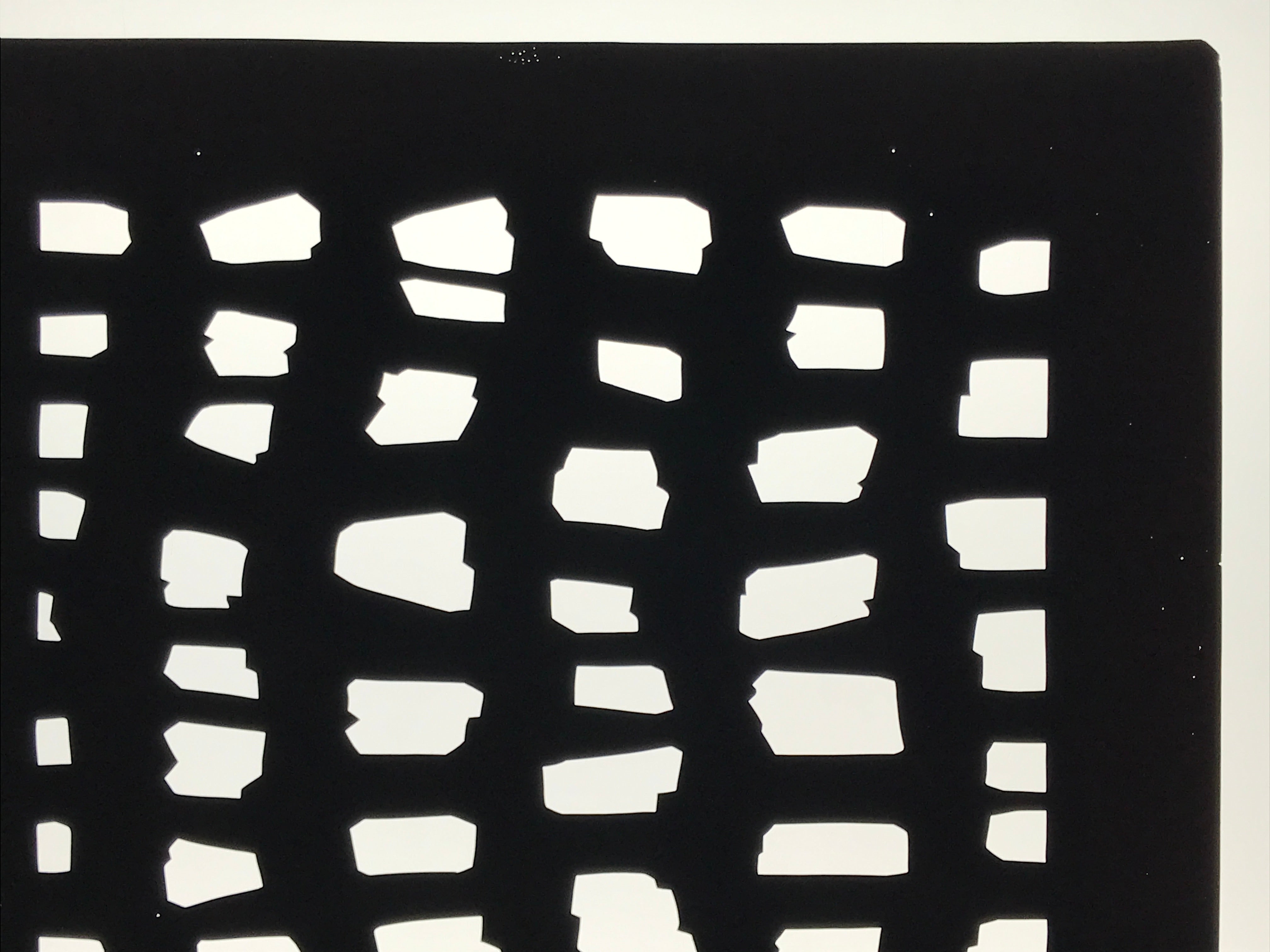 Antique Japanese Katagami Kimono Paper Stencil Katazome Abstract Blocks 4Y678