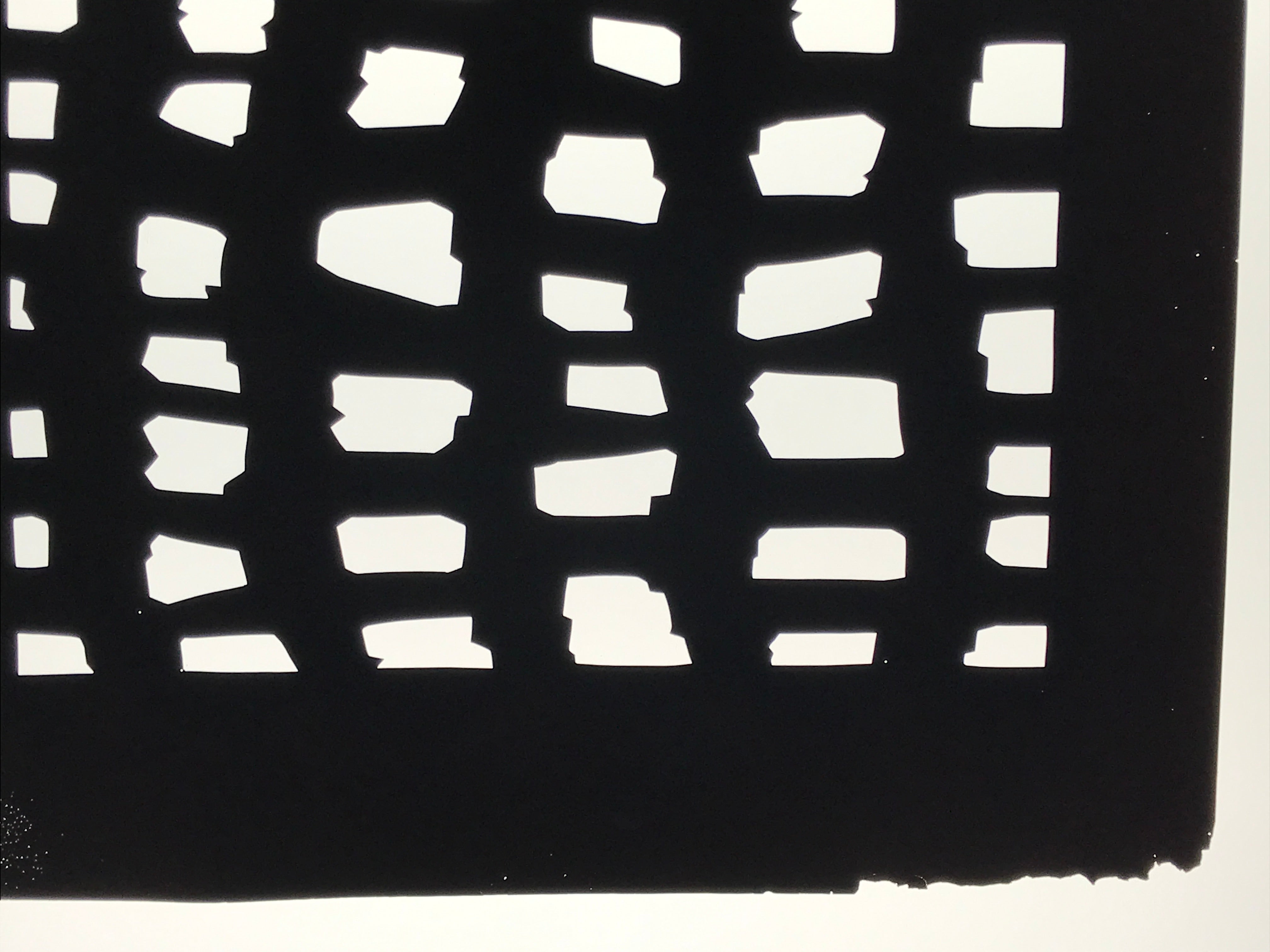 Antique Japanese Katagami Kimono Paper Stencil Katazome Abstract Blocks 4Y678