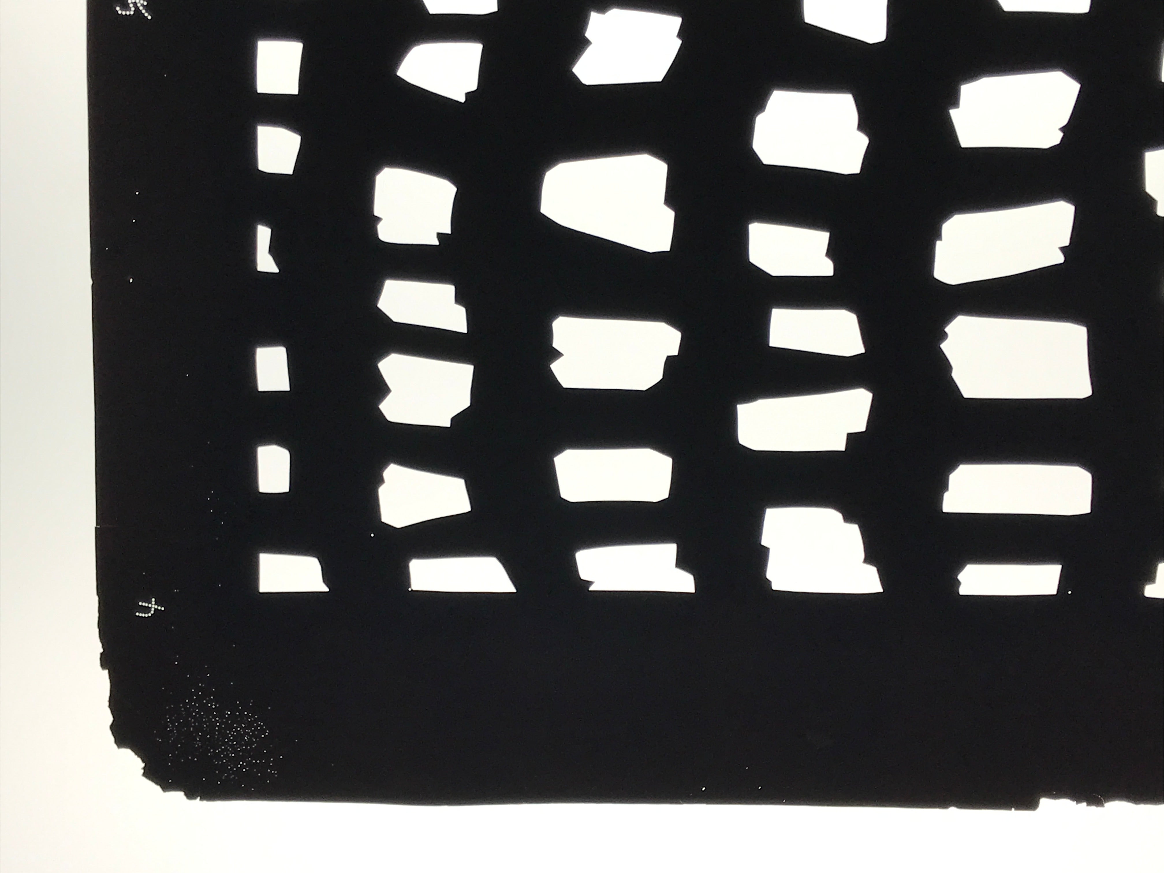 Antique Japanese Katagami Kimono Paper Stencil Katazome Abstract Blocks 4Y678