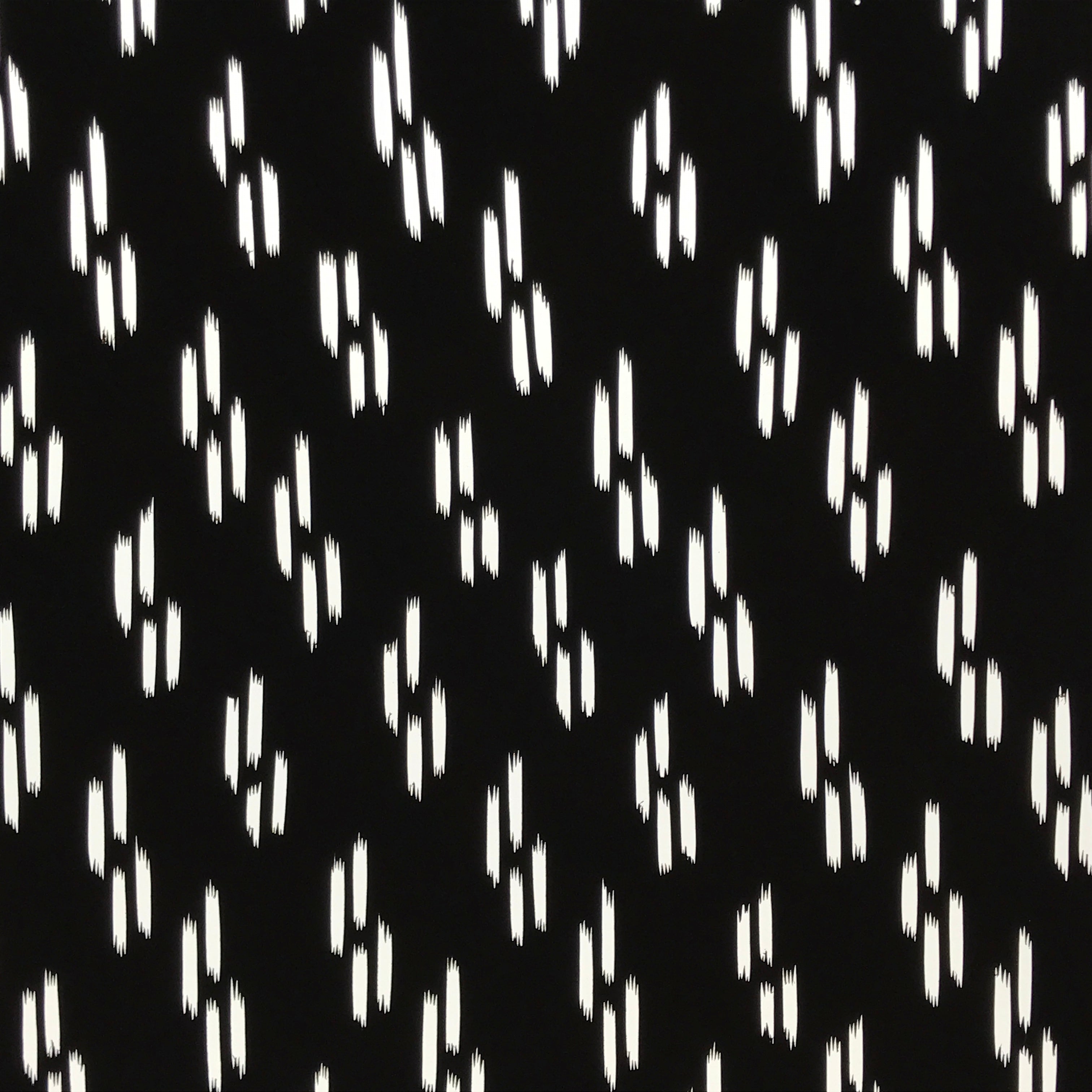 Antique Japanese Katagami Kimono Paper Stencil Katazome Dash Line Pattern 4Y692