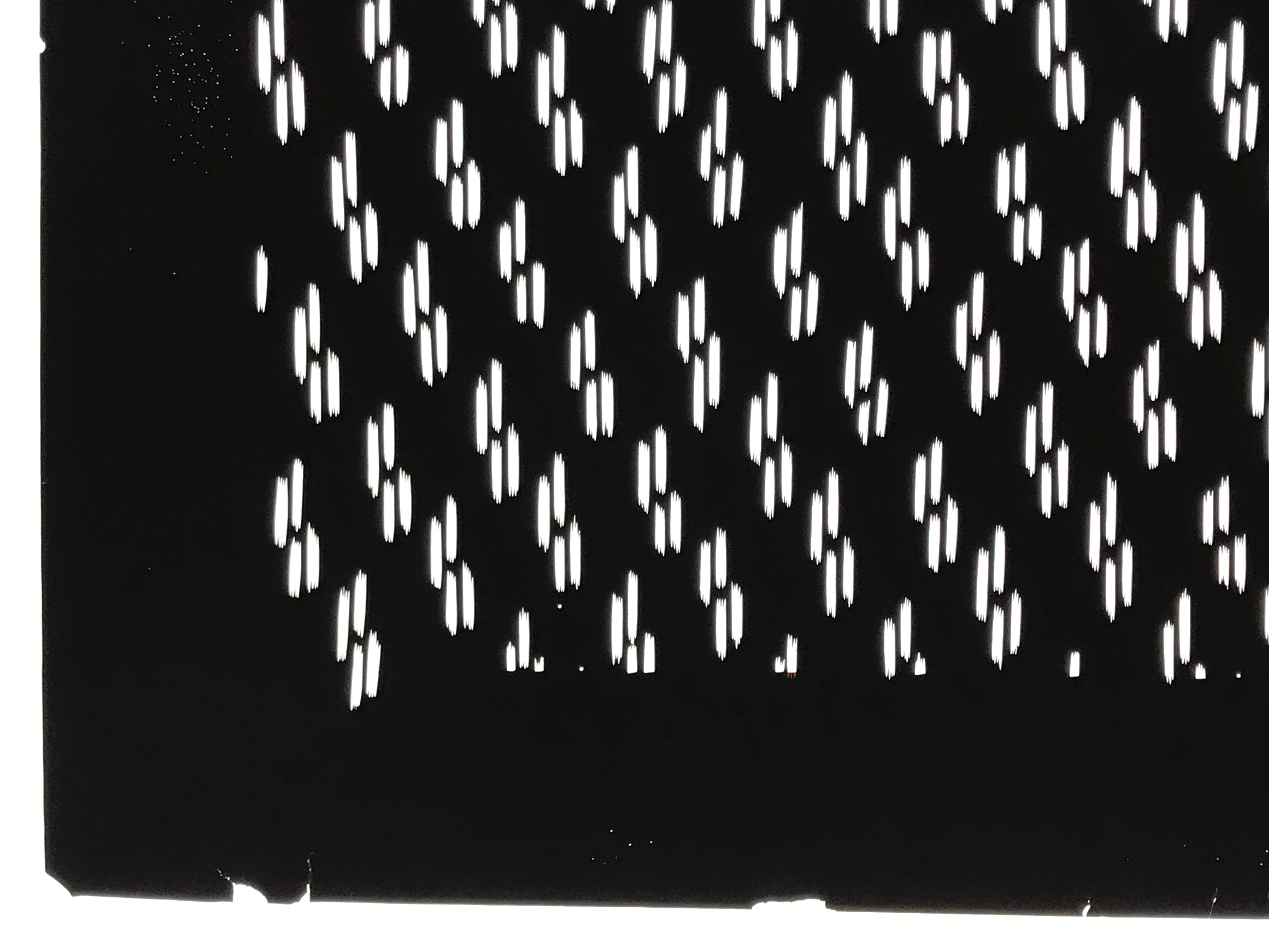 Antique Japanese Katagami Kimono Paper Stencil Katazome Dash Line Pattern 4Y692