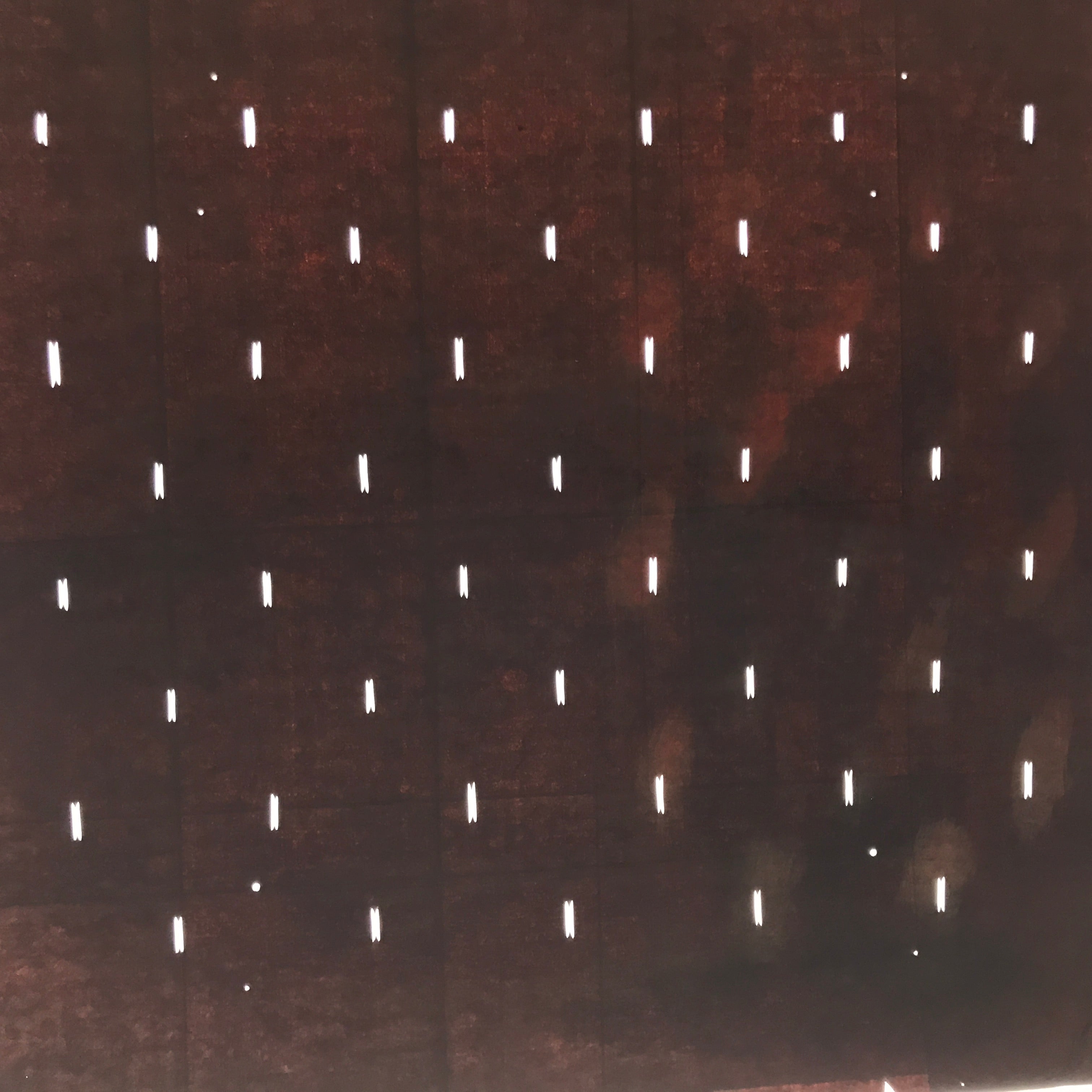 Antique Japanese Katagami Kimono Paper Stencil Katazome Dash Line Pattern 4Y714