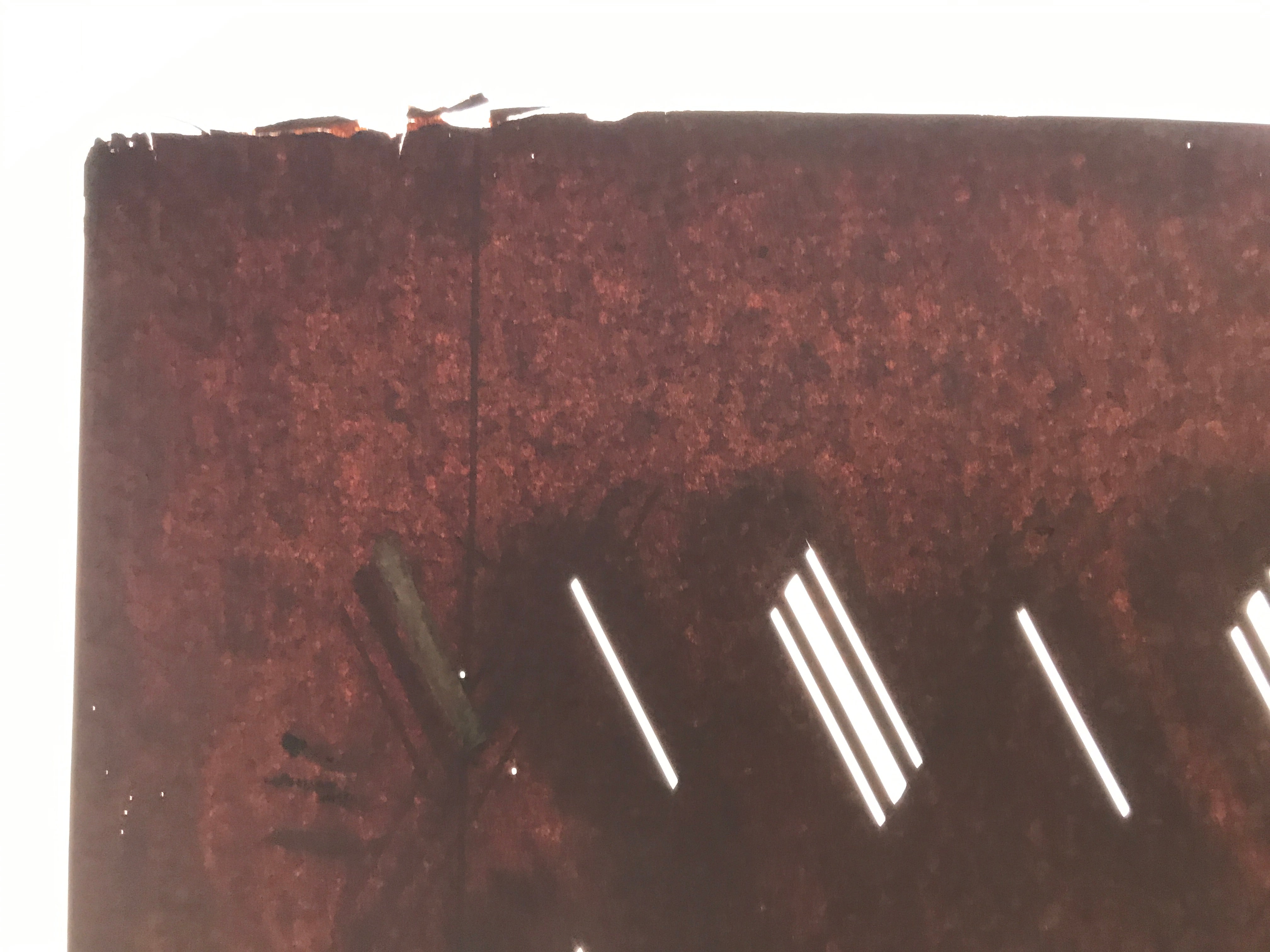 Antique Japanese Katagami Kimono Paper Stencil Katazome Diagonal Dash Line 4Y702