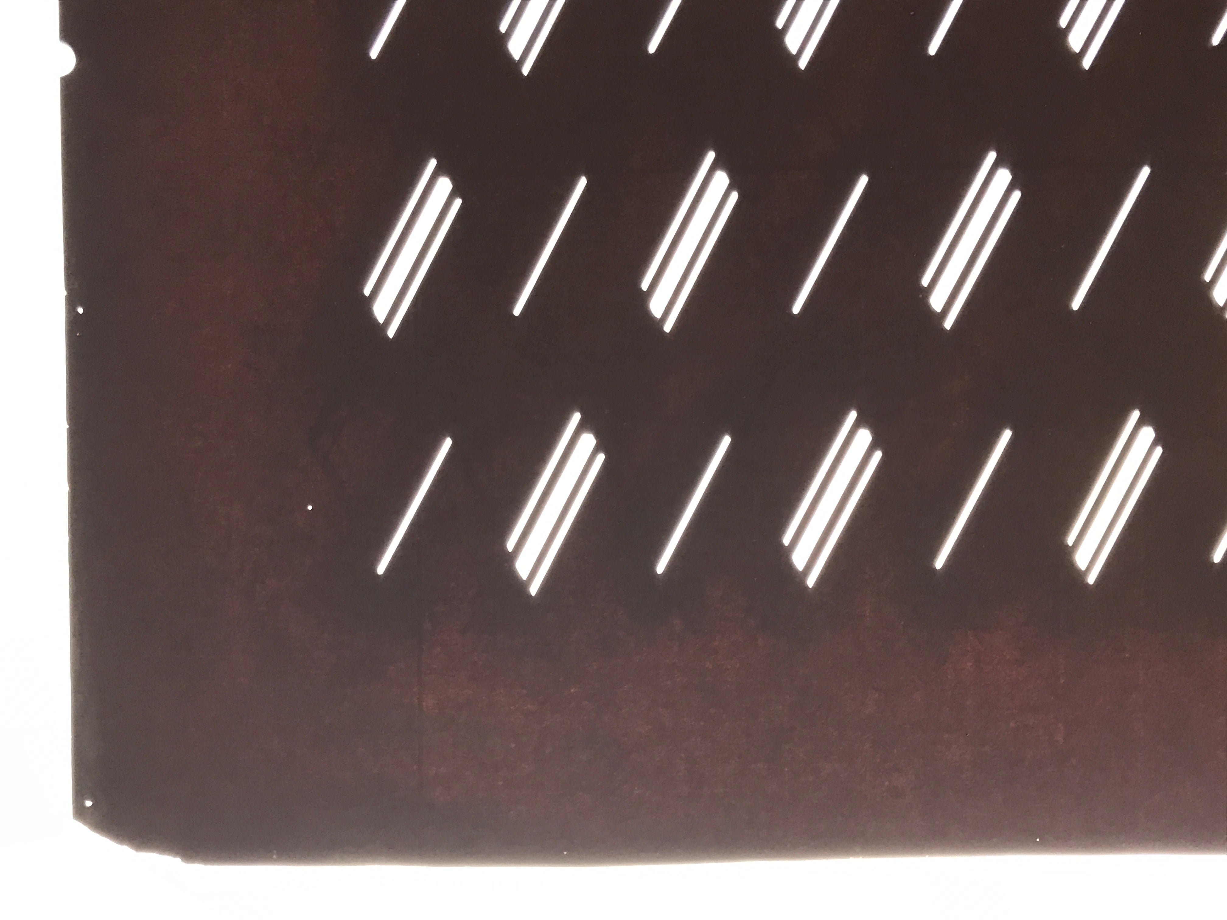 Antique Japanese Katagami Kimono Paper Stencil Katazome Diagonal Dash Line 4Y703