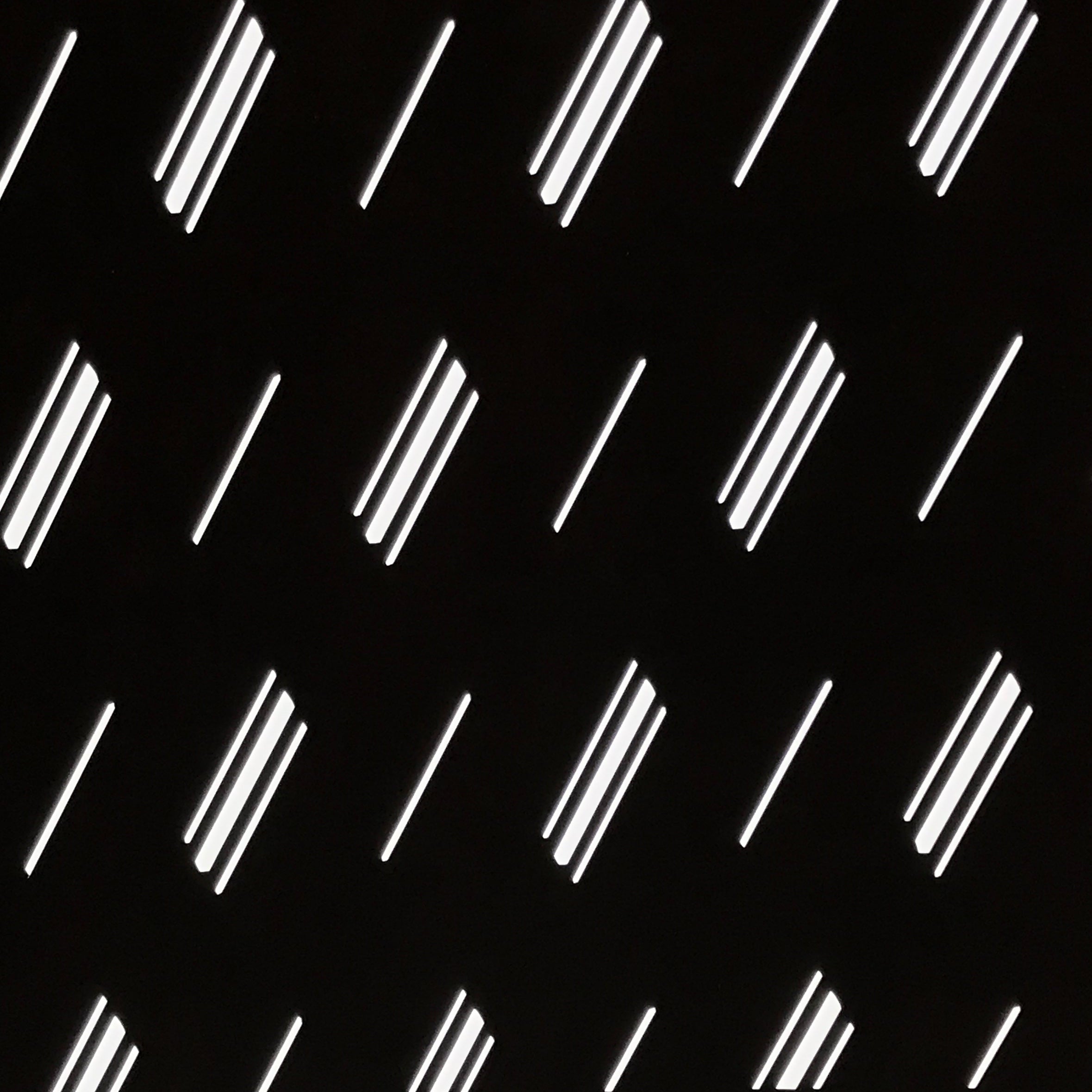 Antique Japanese Katagami Kimono Paper Stencil Katazome Diagonal Dash Line 4Y704