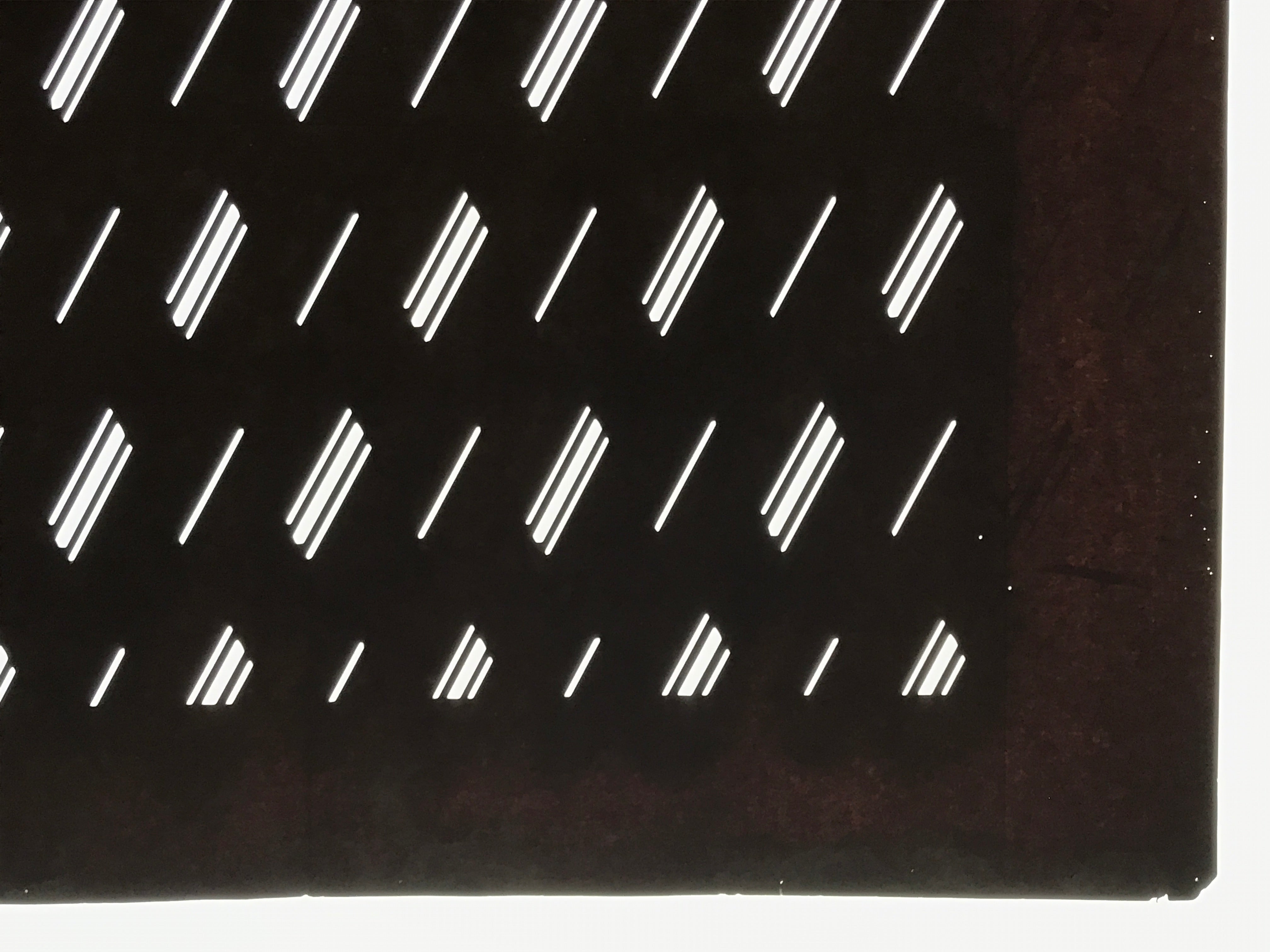 Antique Japanese Katagami Kimono Paper Stencil Katazome Diagonal Dash Line 4Y704