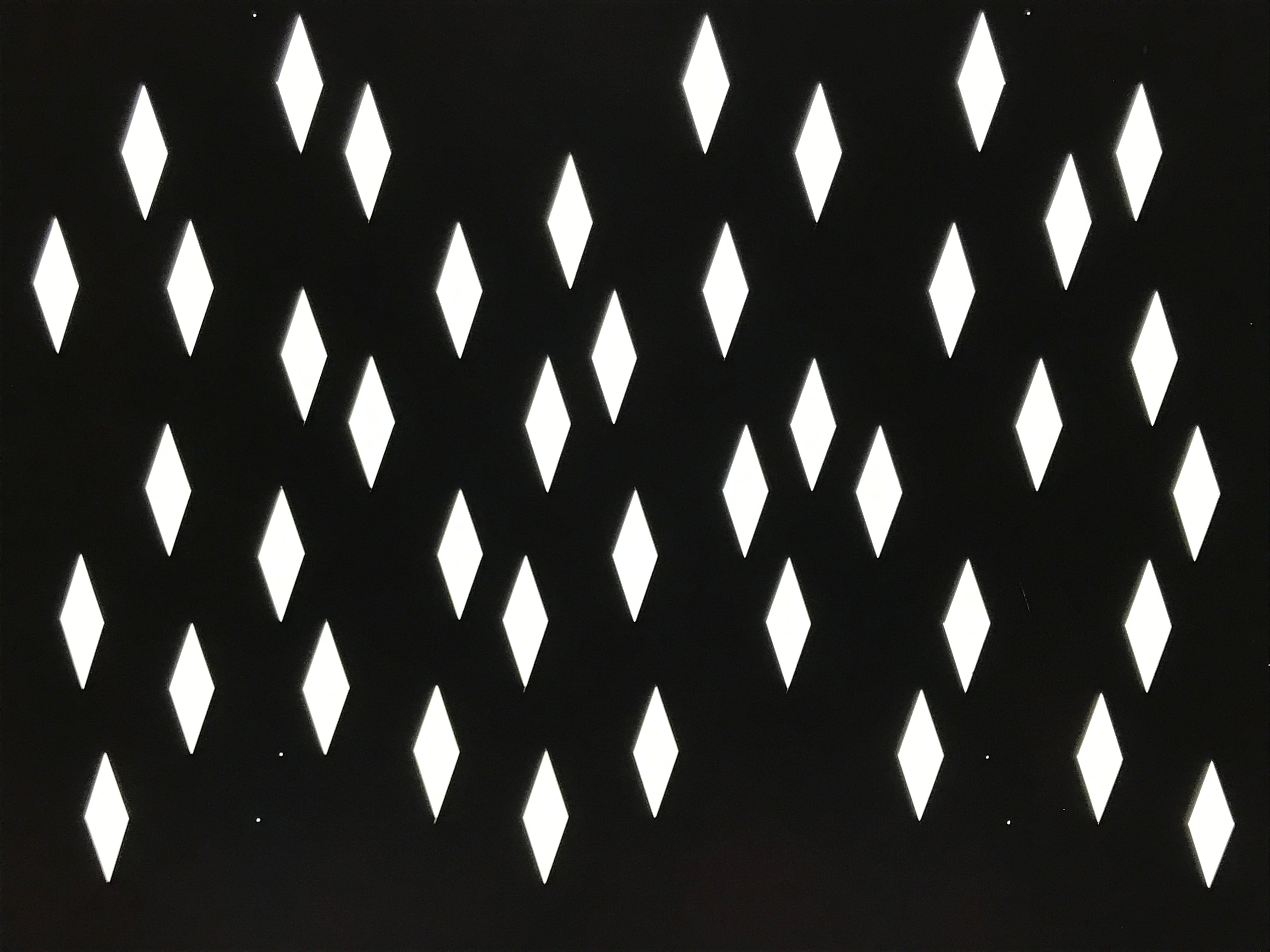 Antique Japanese Katagami Kimono Paper Stencil Katazome Diamond Pattern 4Y674