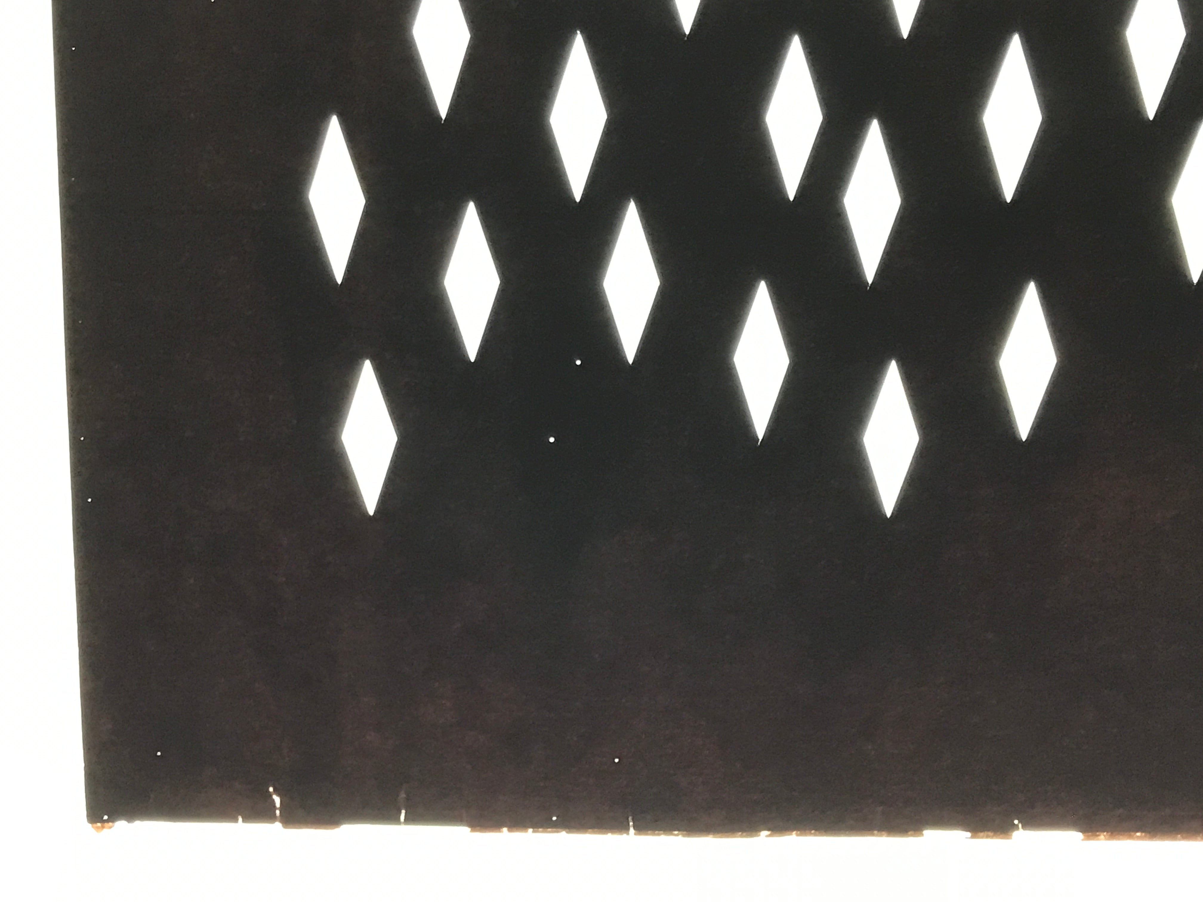 Antique Japanese Katagami Kimono Paper Stencil Katazome Diamond Pattern 4Y674