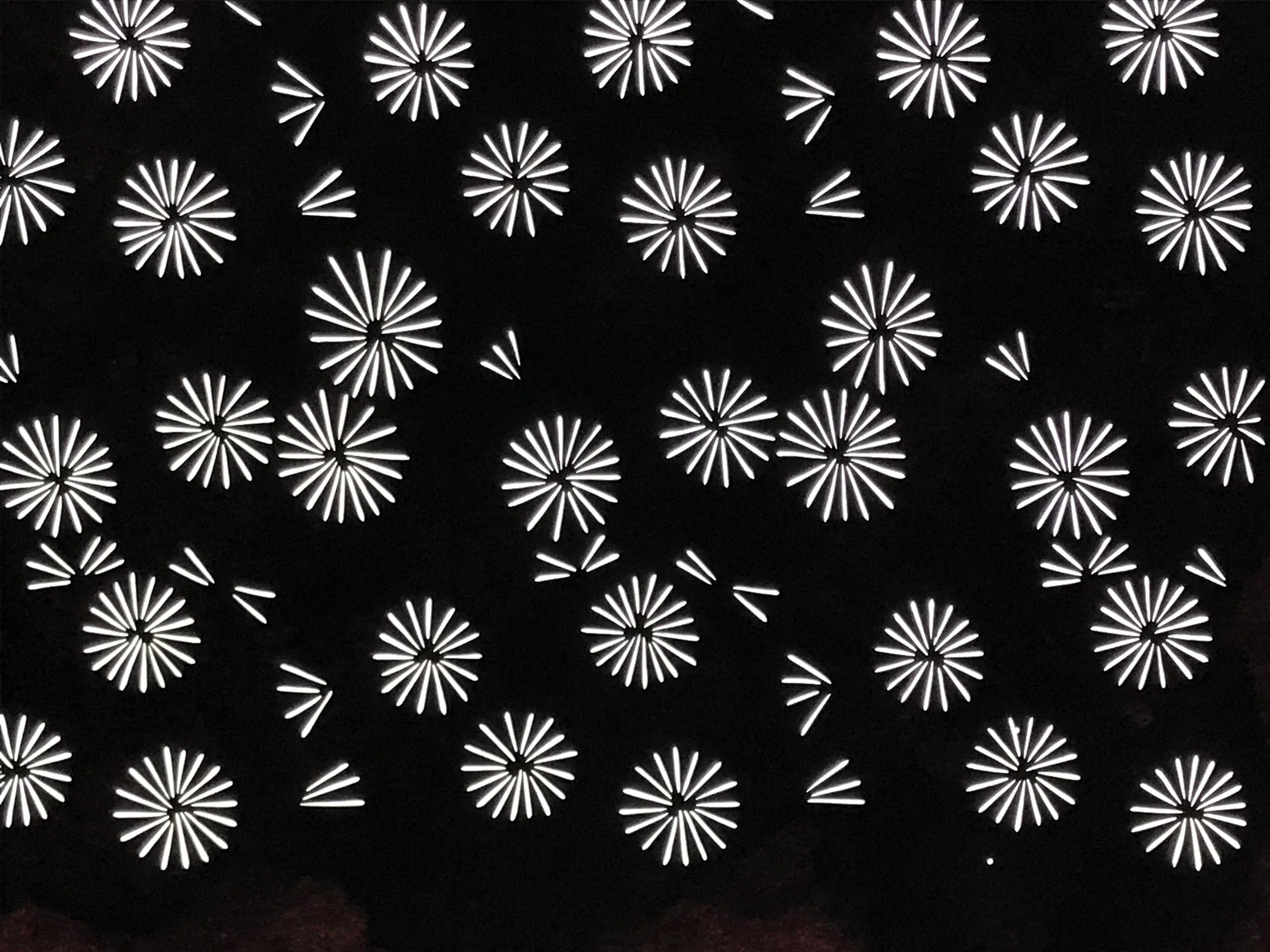 Antique Japanese Katagami Kimono Paper Stencil Katazome Floral Pattern 4Y663