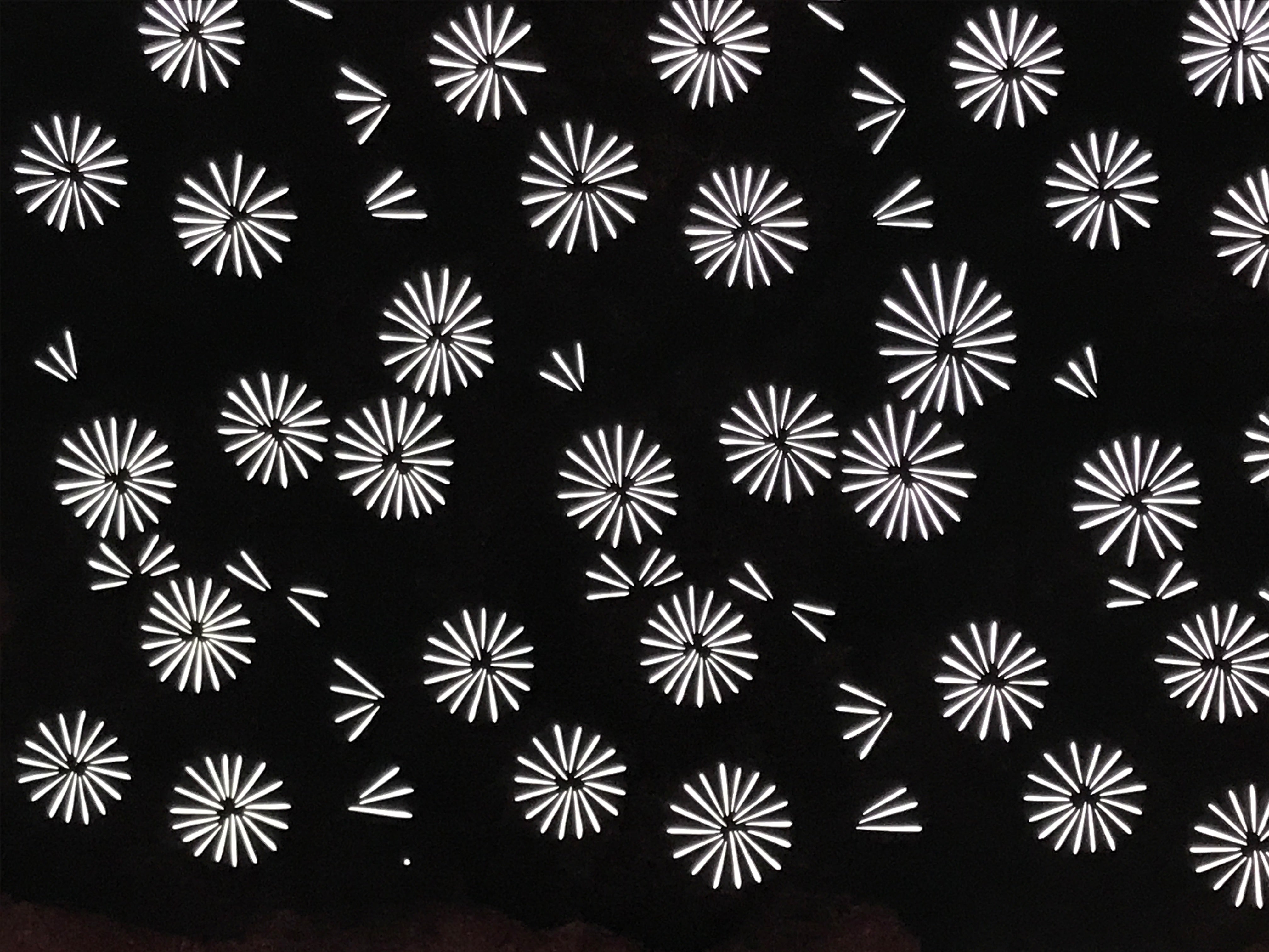 Antique Japanese Katagami Kimono Paper Stencil Katazome Floral Pattern 4Y663