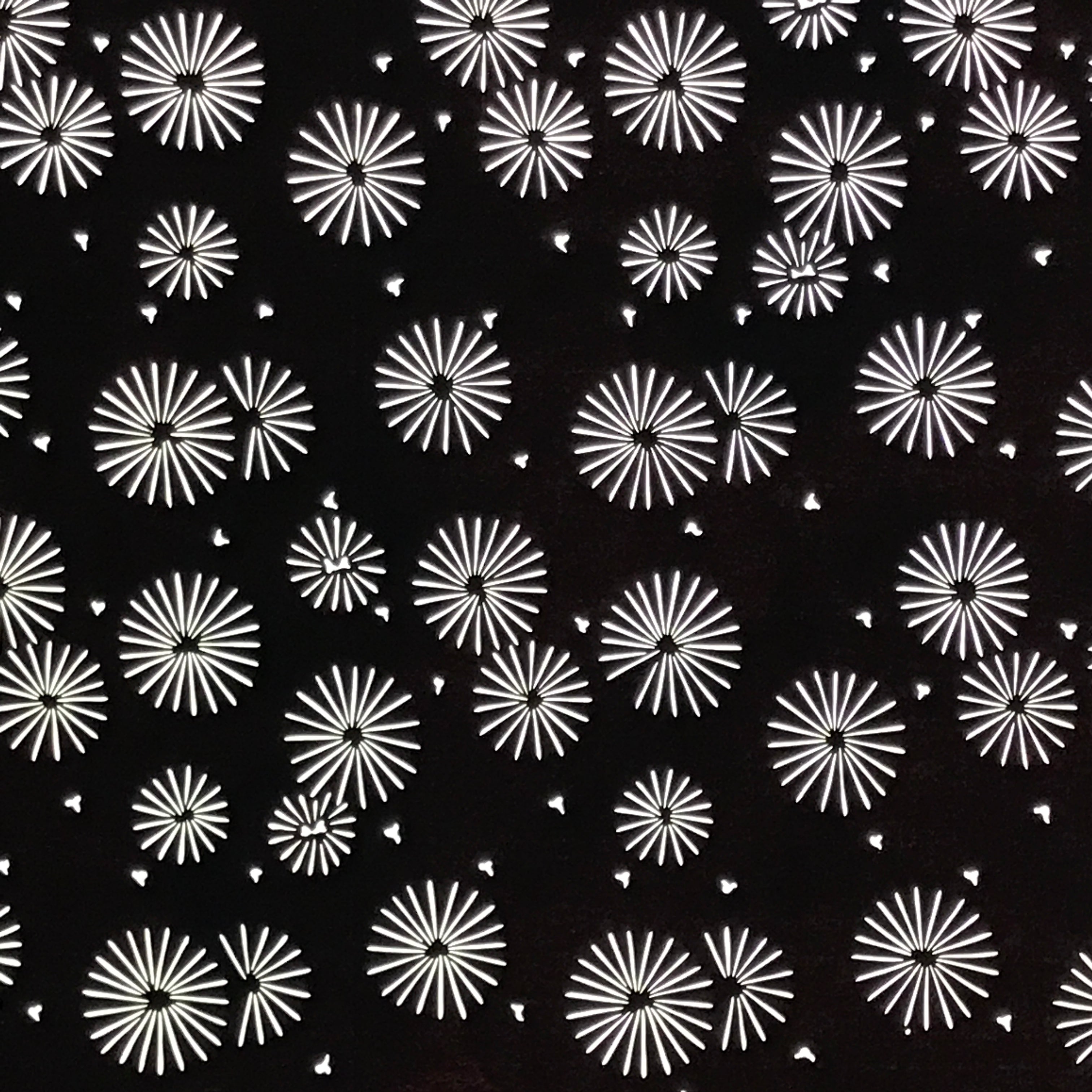 Antique Japanese Katagami Kimono Paper Stencil Katazome Floral Pattern 4Y667