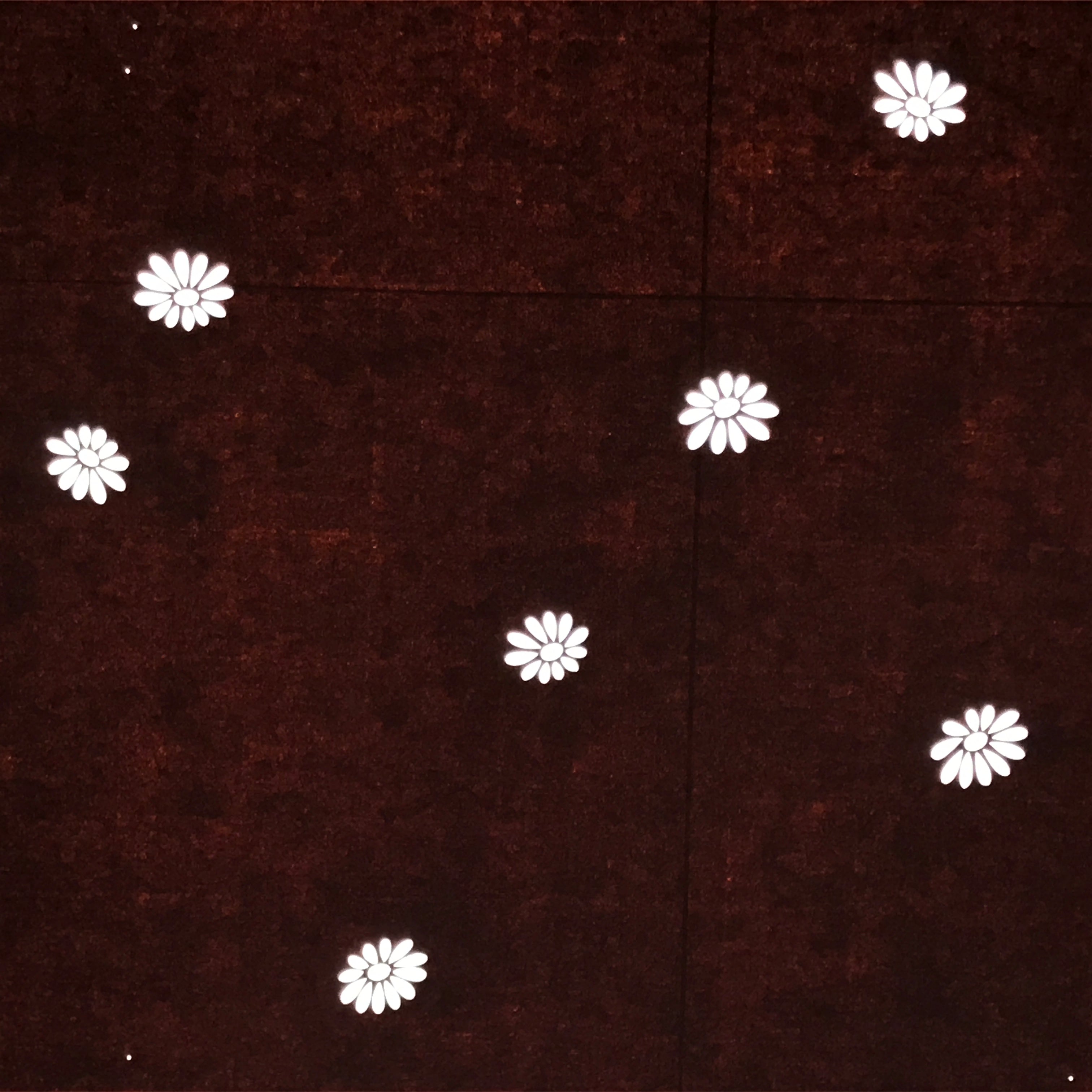 Antique Japanese Katagami Kimono Paper Stencil Katazome Floral Pattern 4Y697