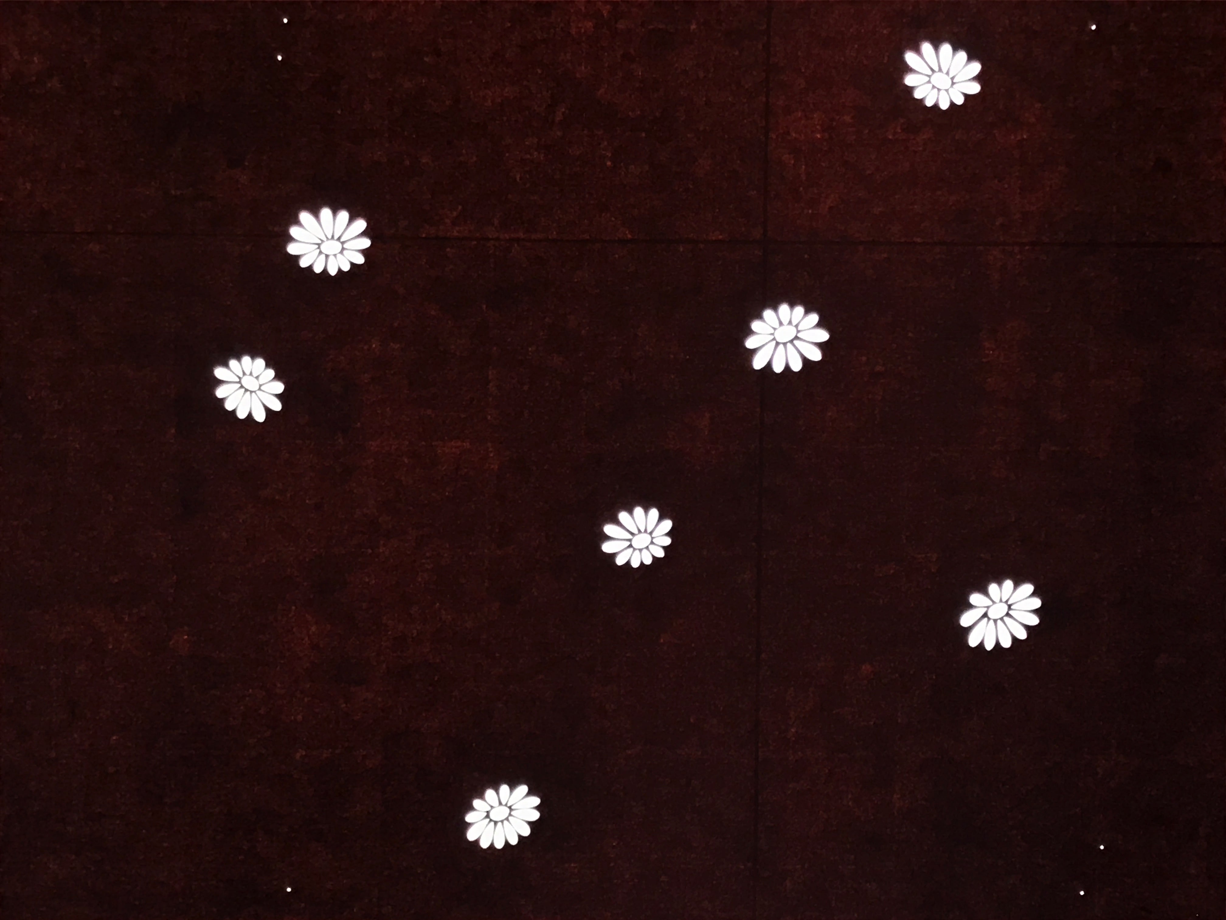 Antique Japanese Katagami Kimono Paper Stencil Katazome Floral Pattern 4Y697