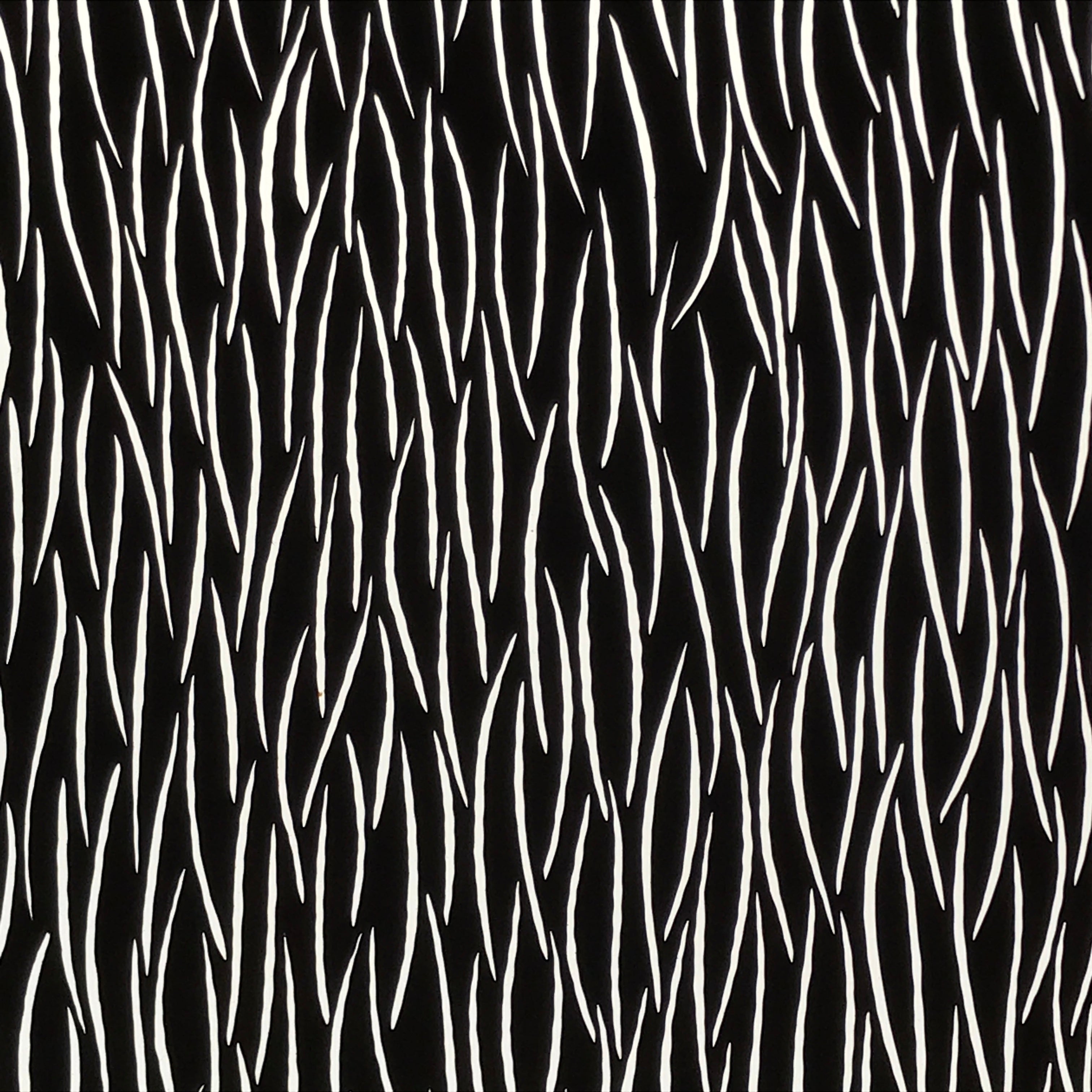 Antique Japanese Katagami Kimono Paper Stencil Katazome Grass Plant Design 4Y658