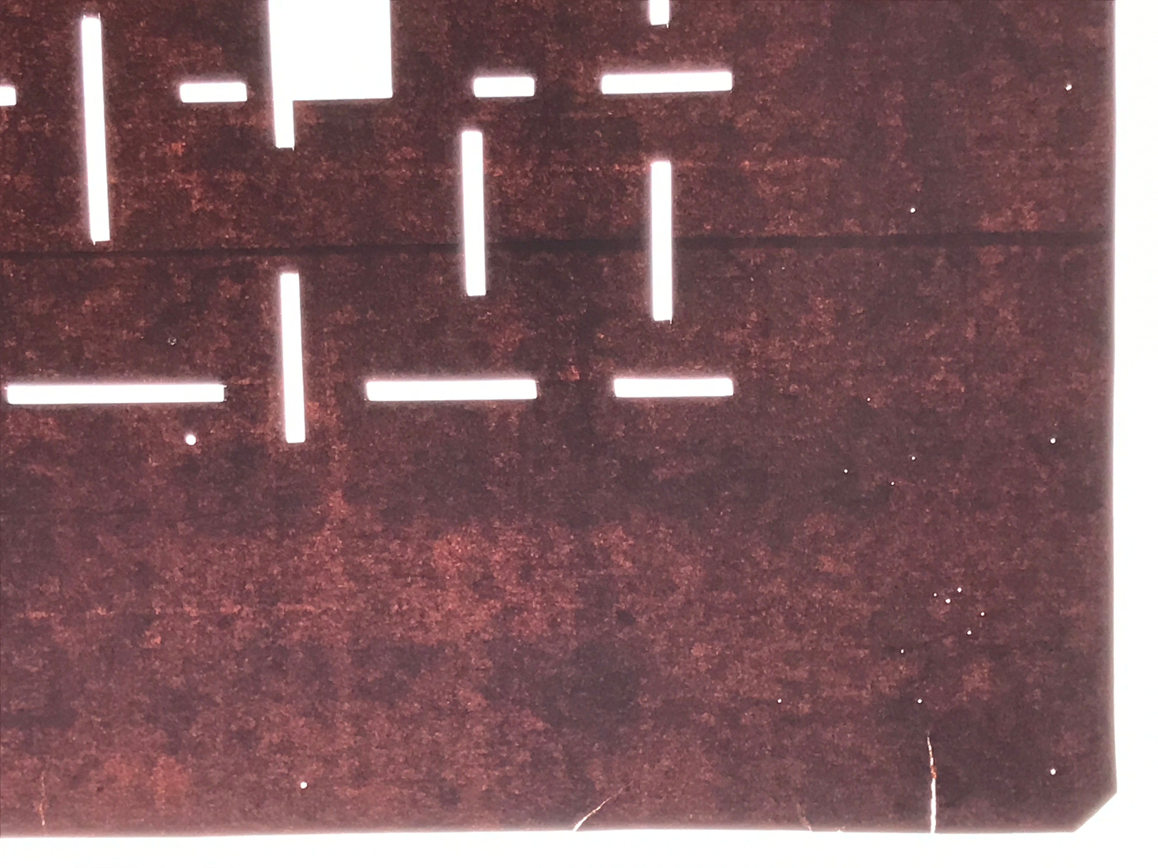 Antique Japanese Katagami Kimono Paper Stencil Katazome Line Block Design 4Y684