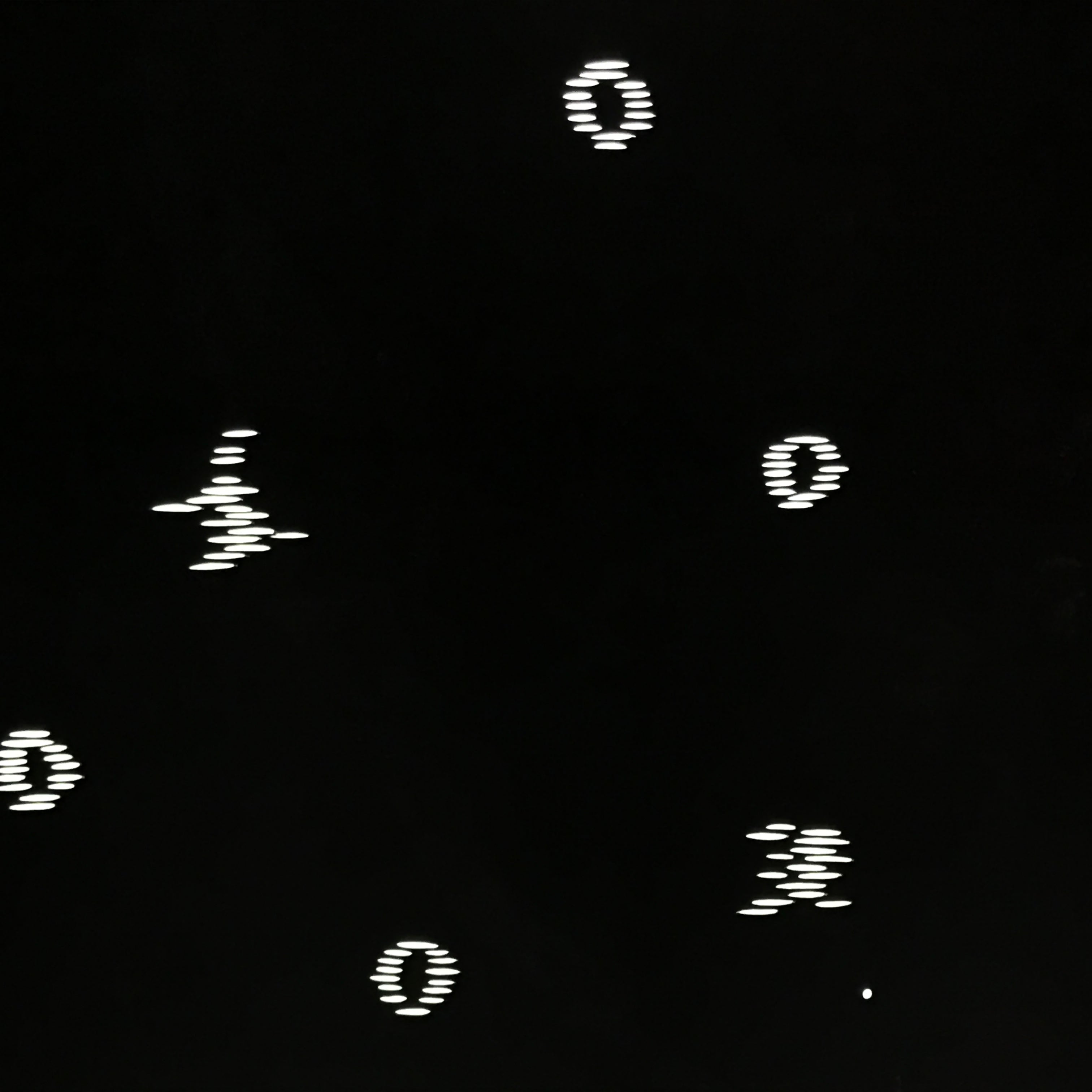 Antique Japanese Katagami Kimono Paper Stencil Katazome Small Circles 4Y711