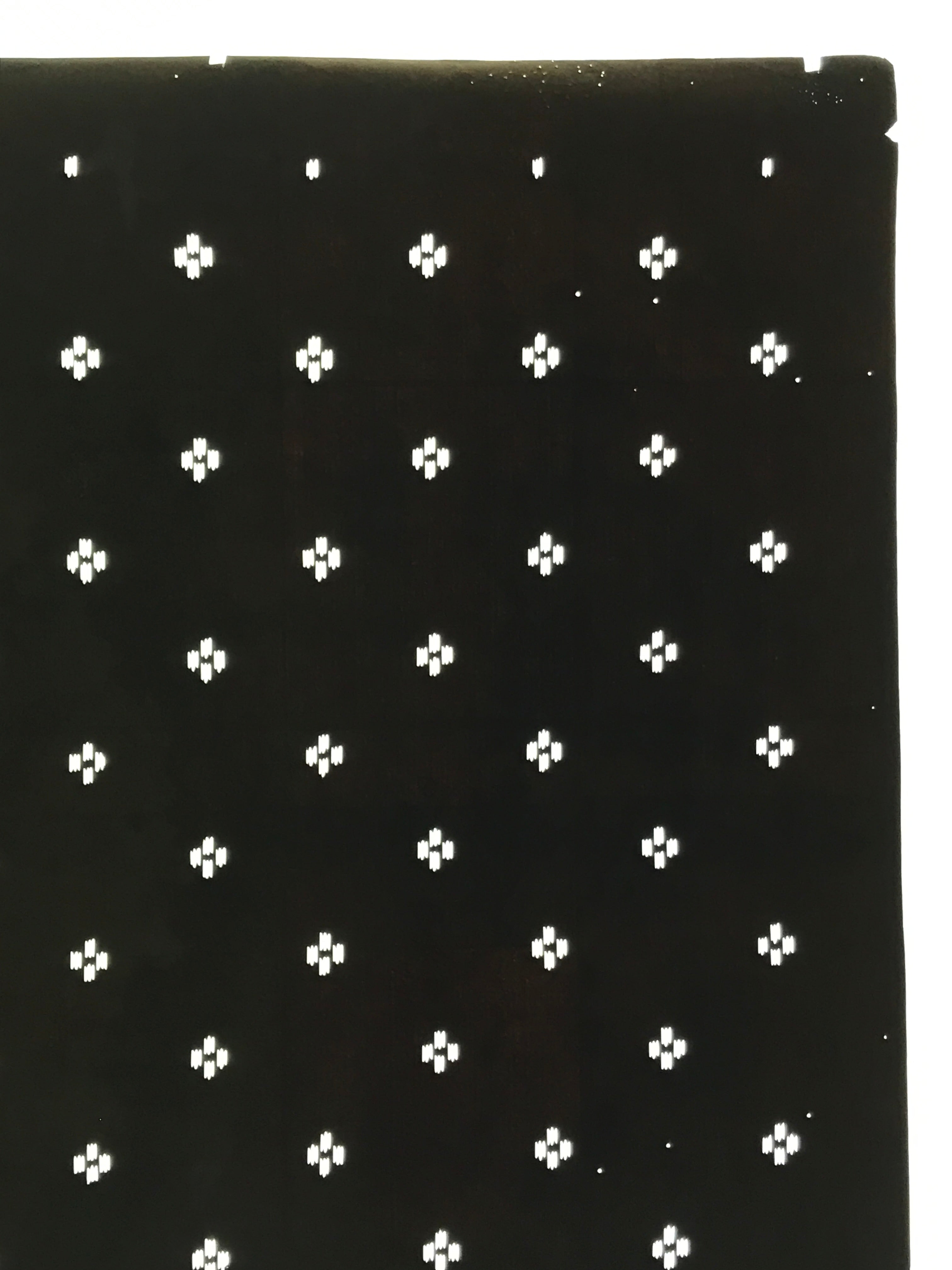 Antique Japanese Katagami Kimono Paper Stencil Katazome Small Dash Lines 4Y710