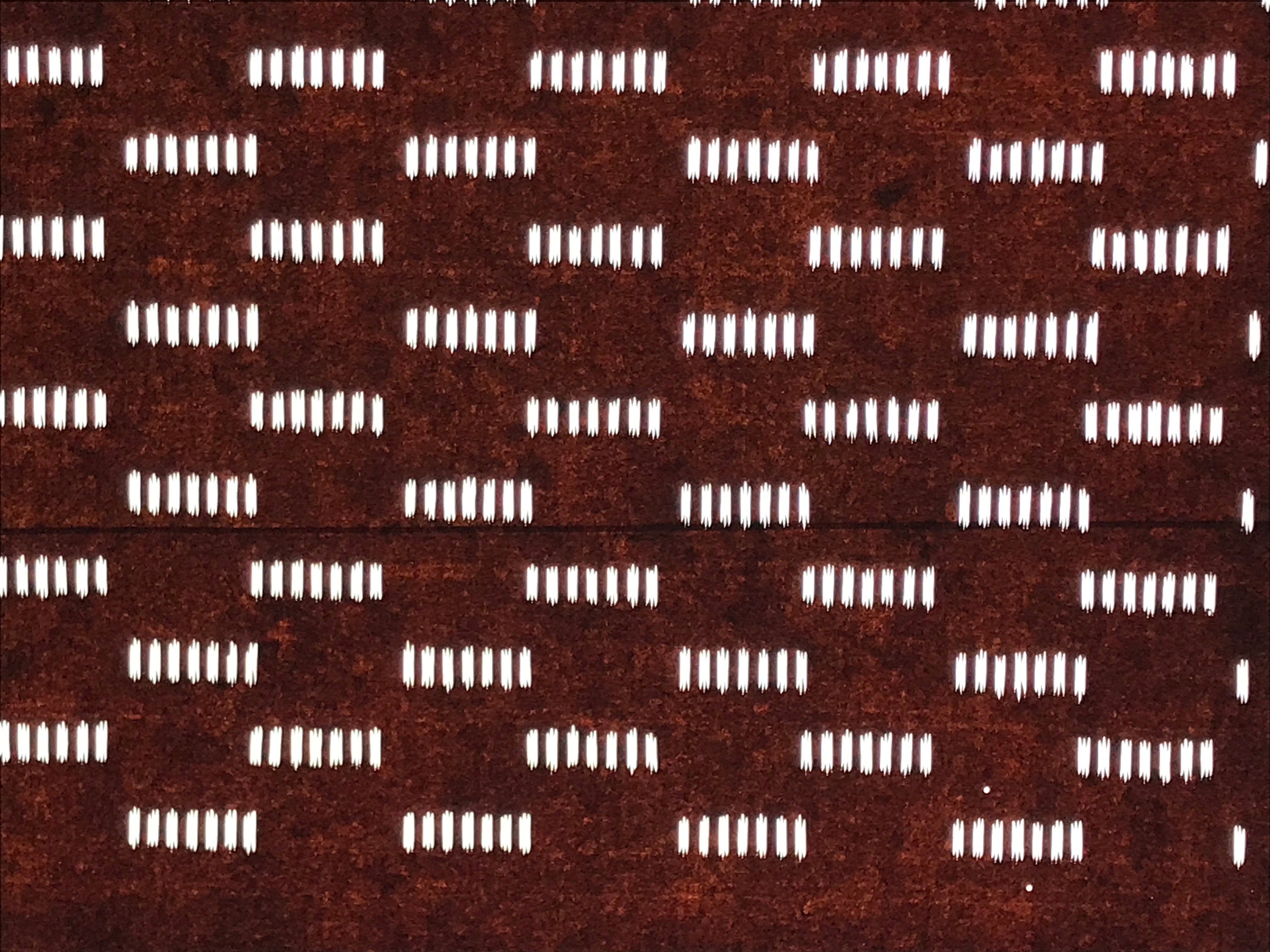 Antique Japanese Katagami Kimono Paper Stencil Katazome Small Line Pattern 4Y675