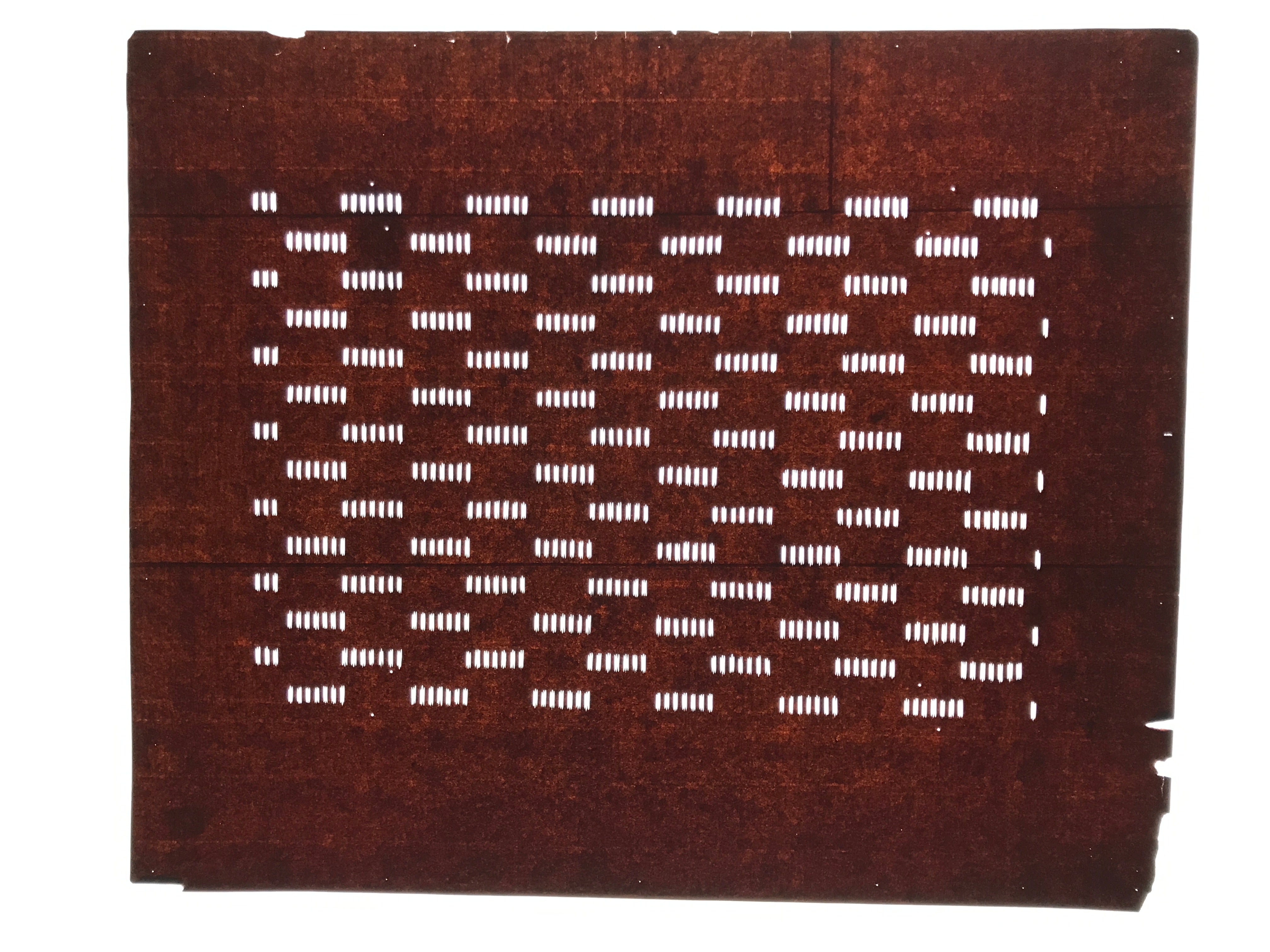 Antique Japanese Katagami Kimono Paper Stencil Katazome Small Line Pattern 4Y675