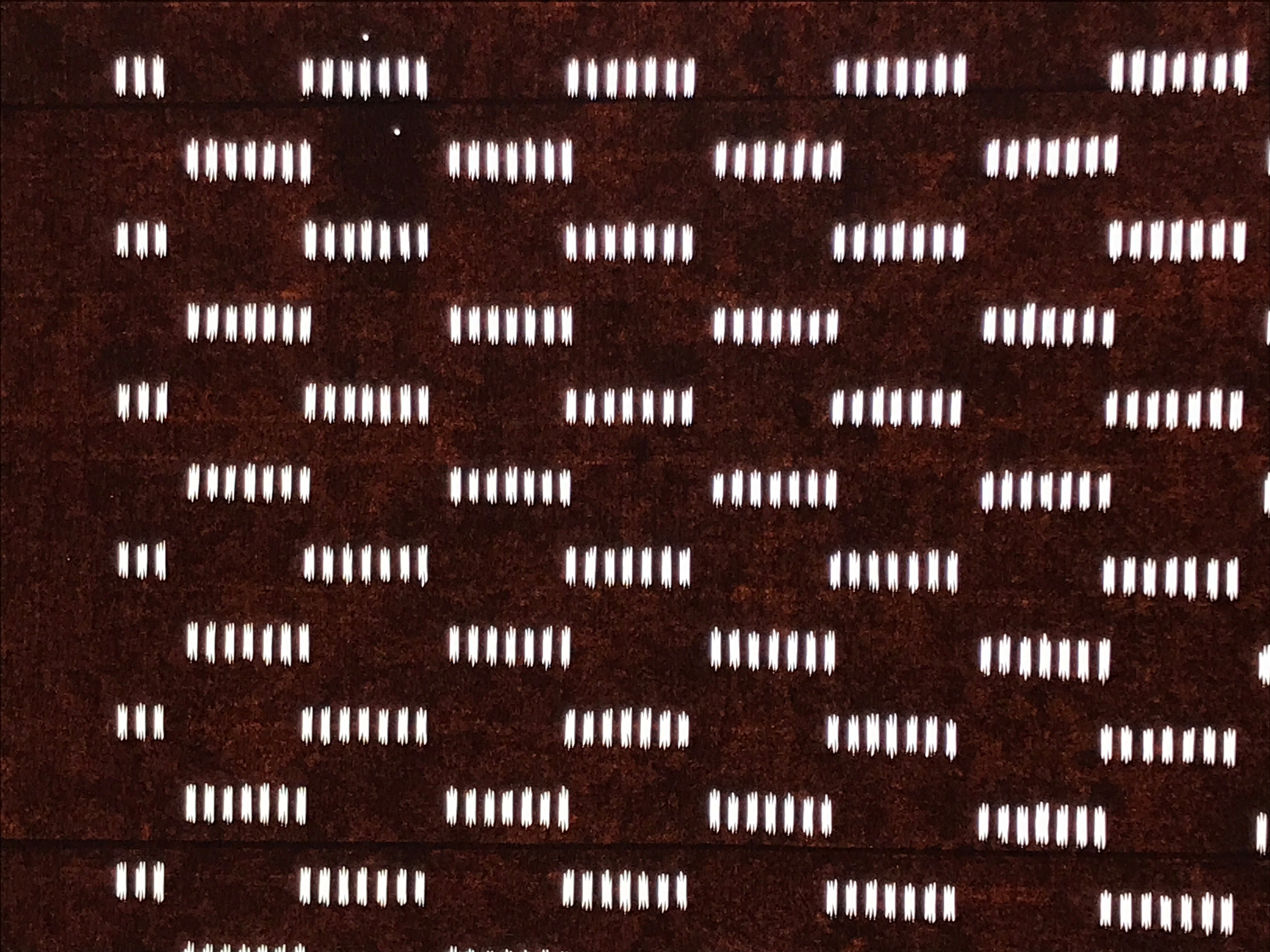 Antique Japanese Katagami Kimono Paper Stencil Katazome Small Line Pattern 4Y675