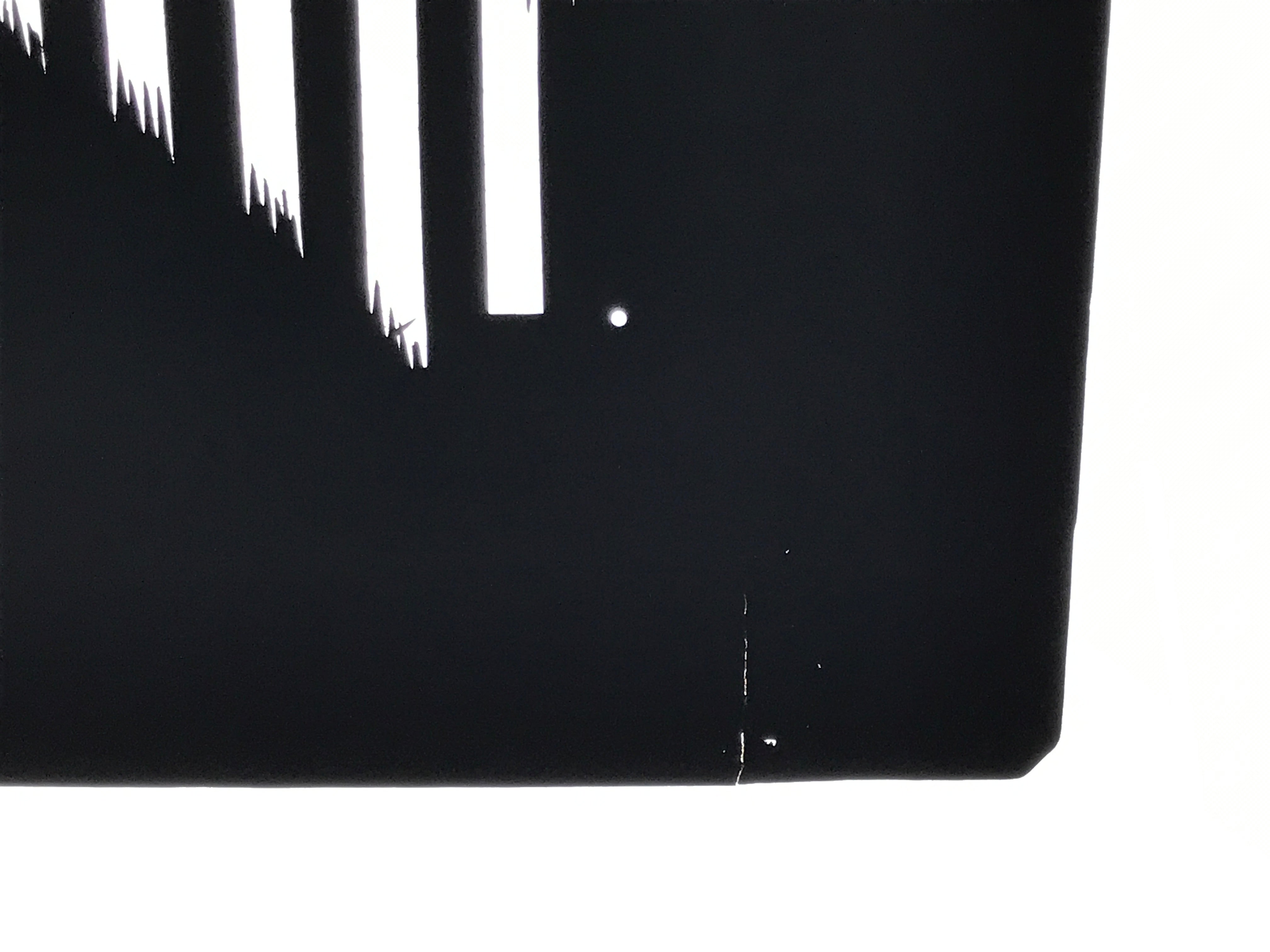 Antique Japanese Katagami Kimono Paper Stencil Katazome Vertical Lines 4Y669