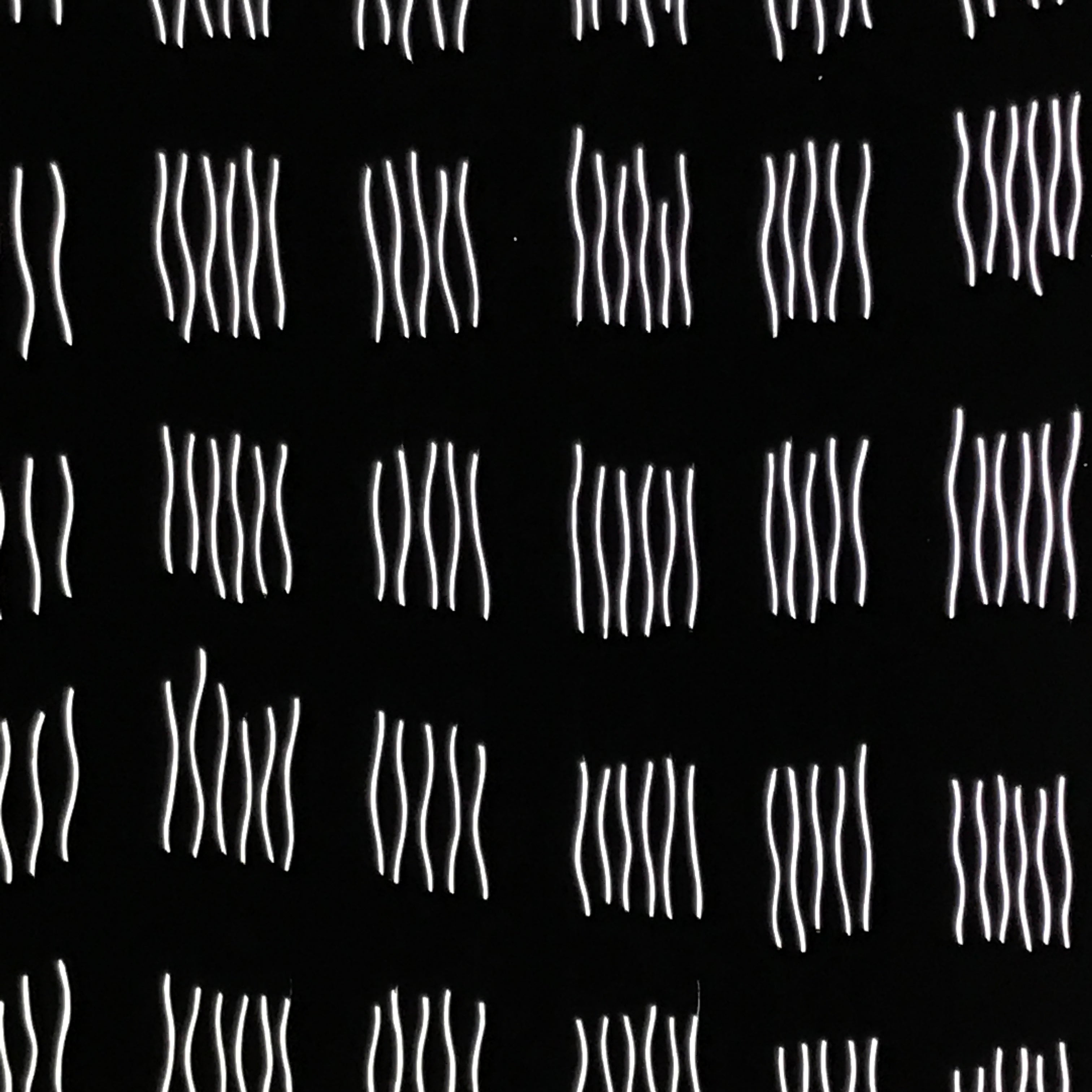 Antique Japanese Katagami Kimono Paper Stencil Katazome Vertical Lines 4Y670