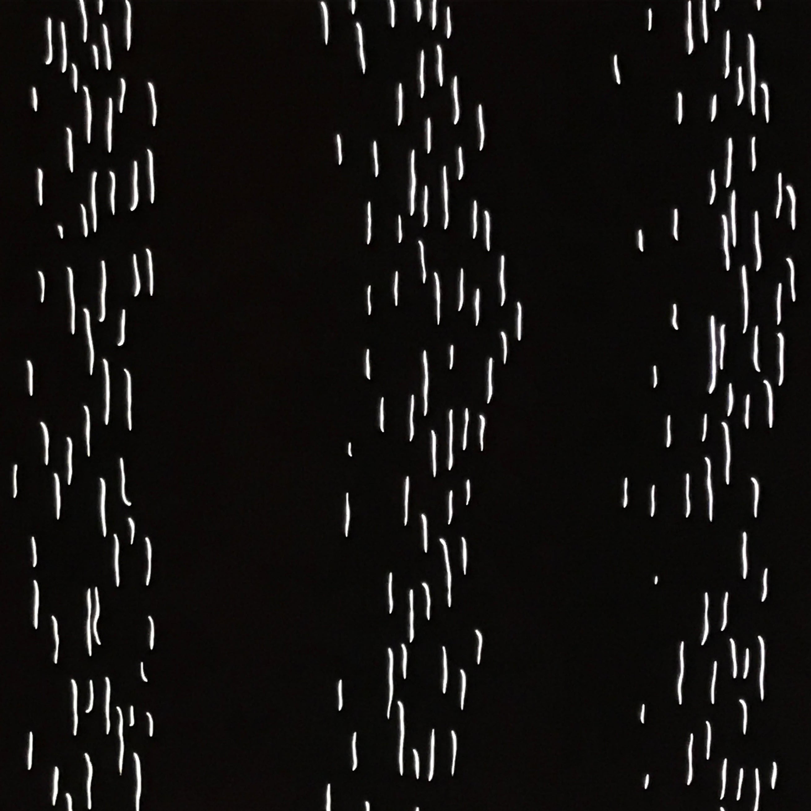 Antique Japanese Katagami Kimono Paper Stencil Small Vertical Lines Design 4Y679