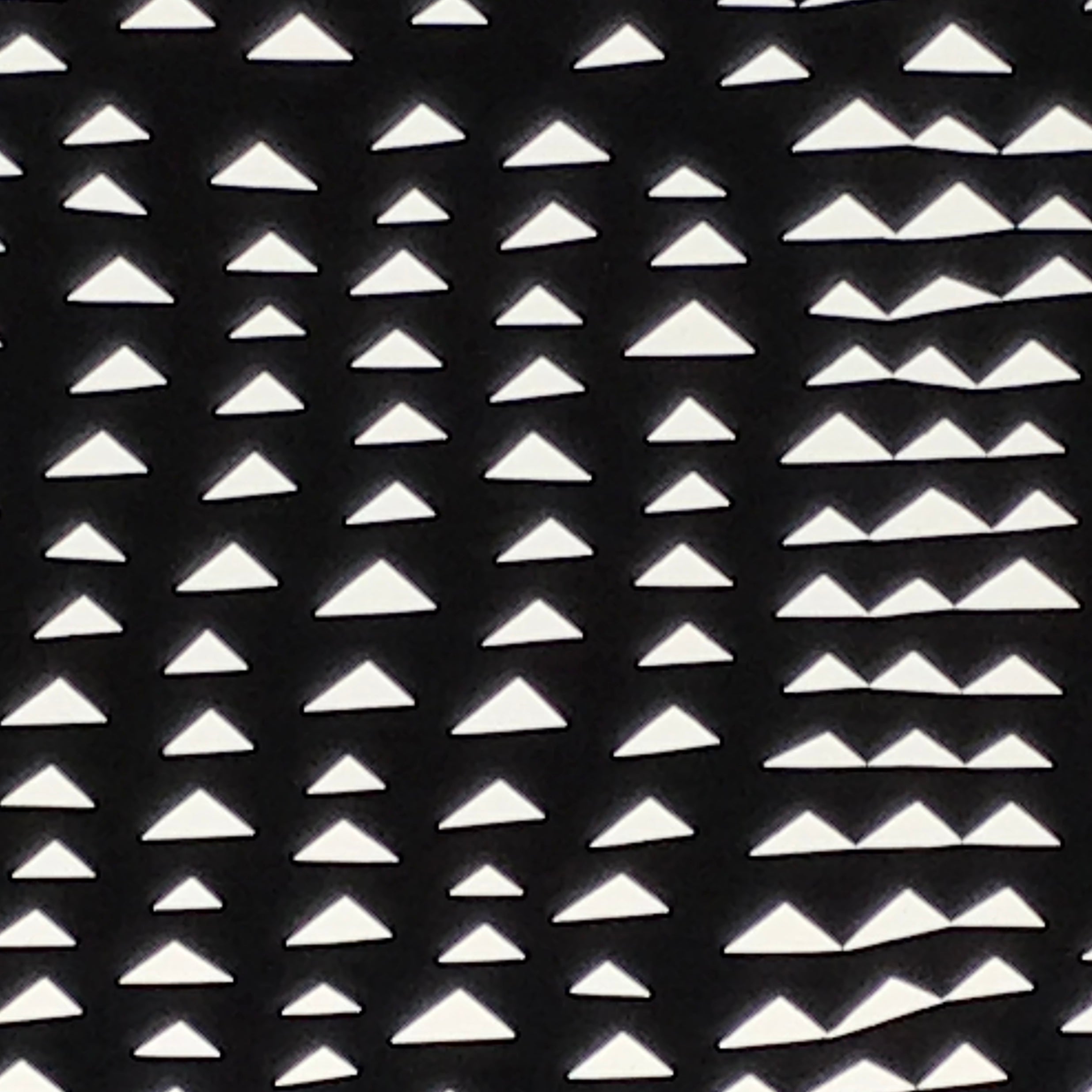 Antique Japanese Katagami Kimono Paper Stencil Uroko Triangle Snake Scales 4Y655