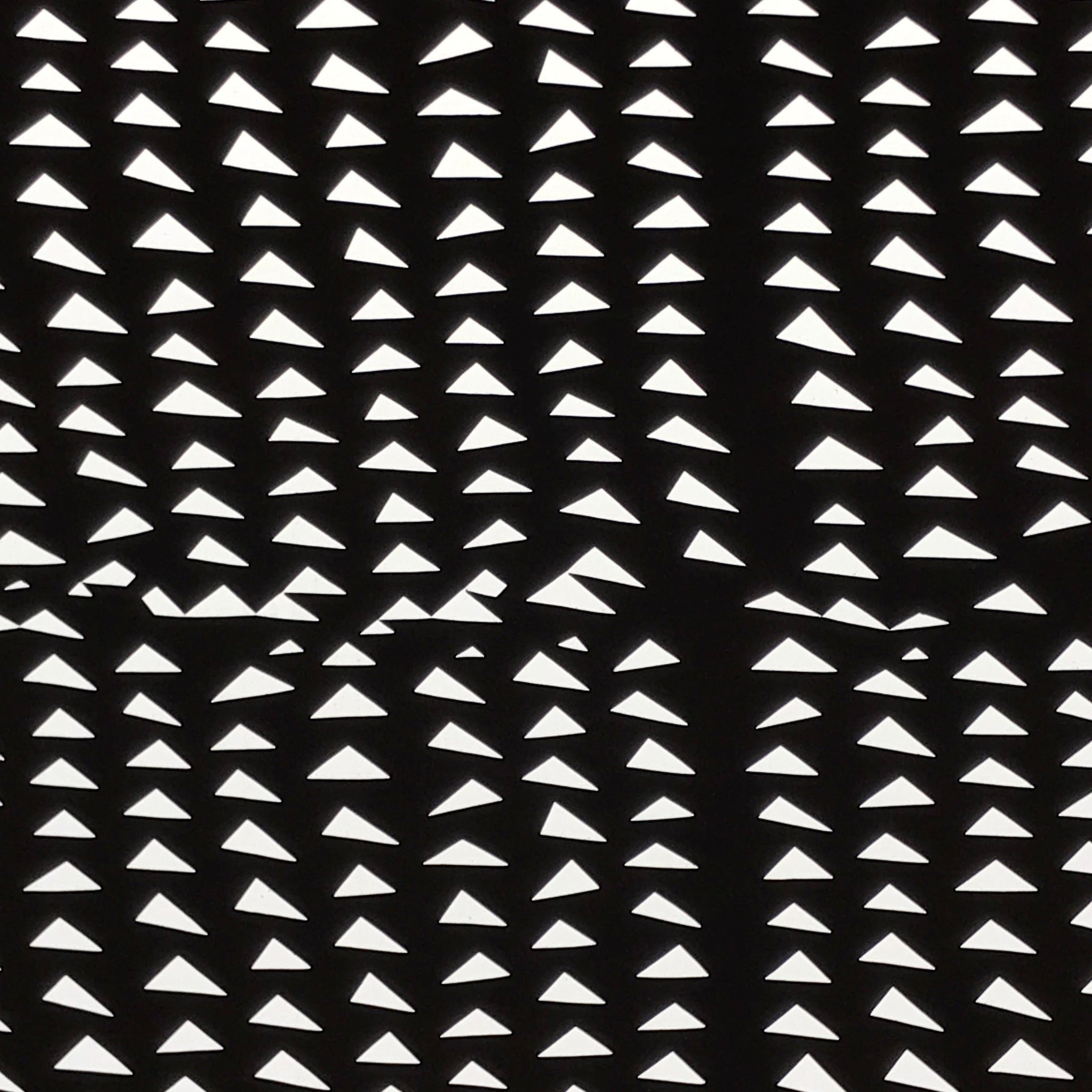 Antique Japanese Katagami Kimono Paper Stencil Uroko Triangle Snake Scales 4Y659