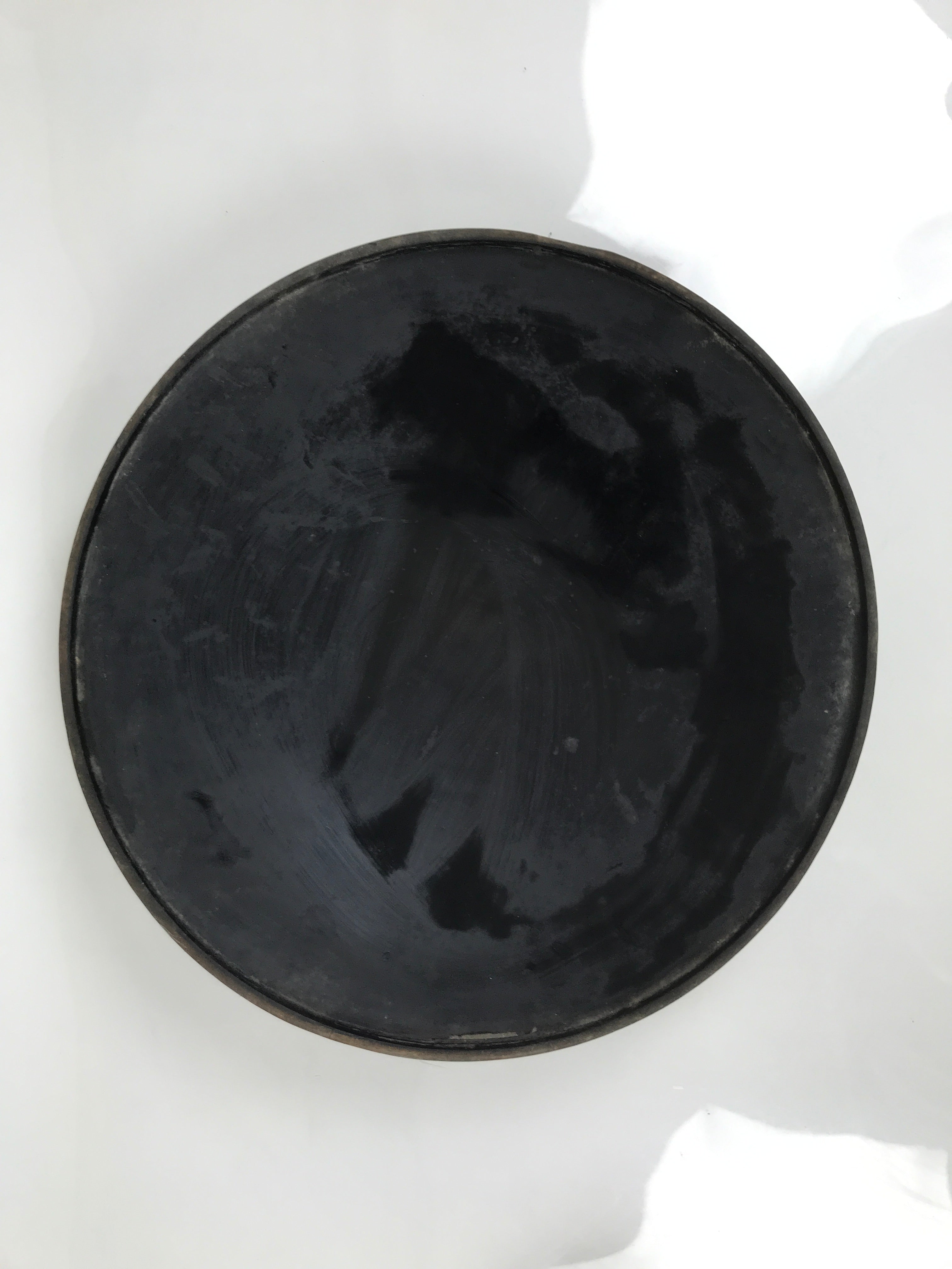 Antique Japanese Lacquer Wood Lidded Large Bowl Makie Gold Red Plum Crane L611