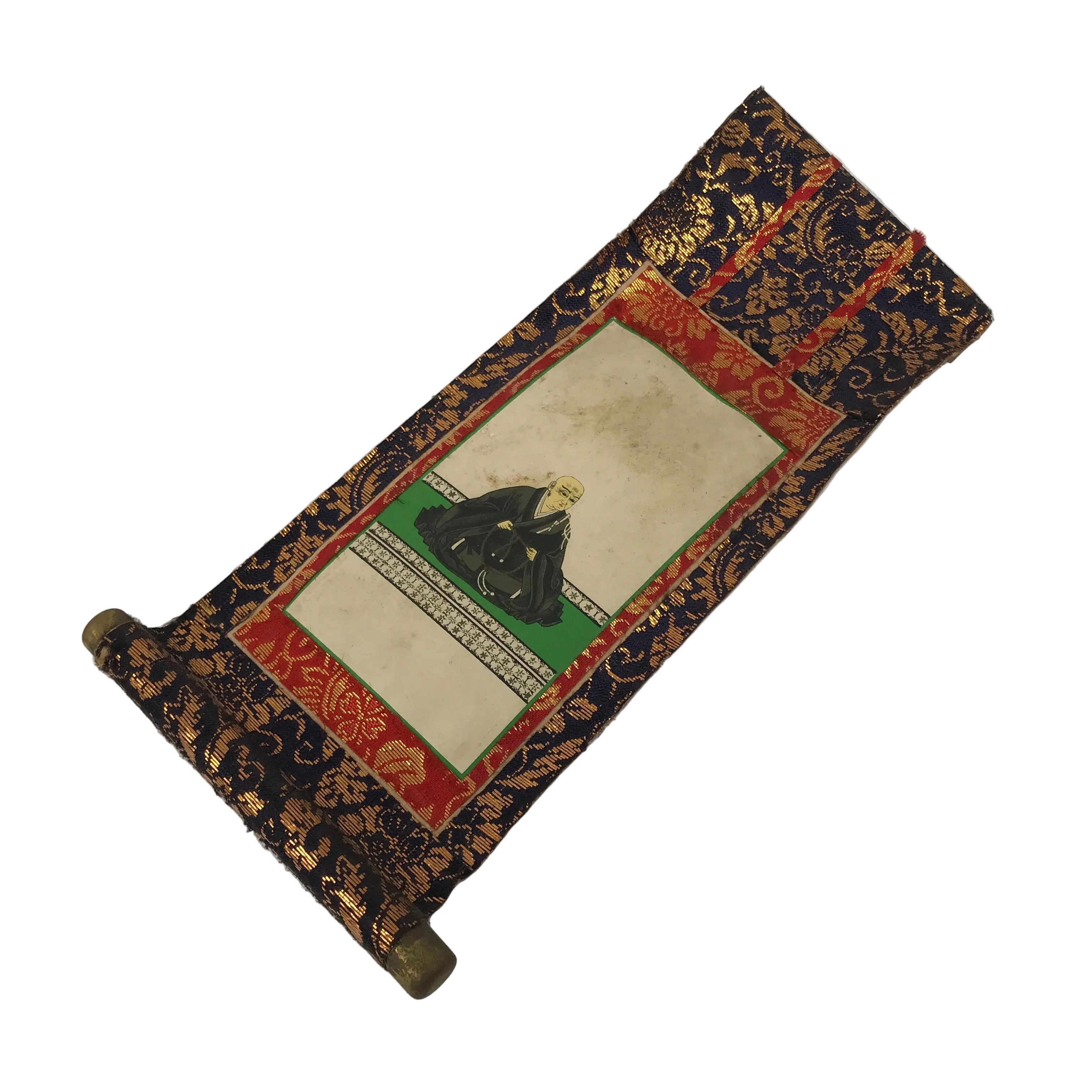 Buddhist Altar Fitting Scroll Vtg Rennyo Jodo Shinshu Kakejiku Wakigake BA872