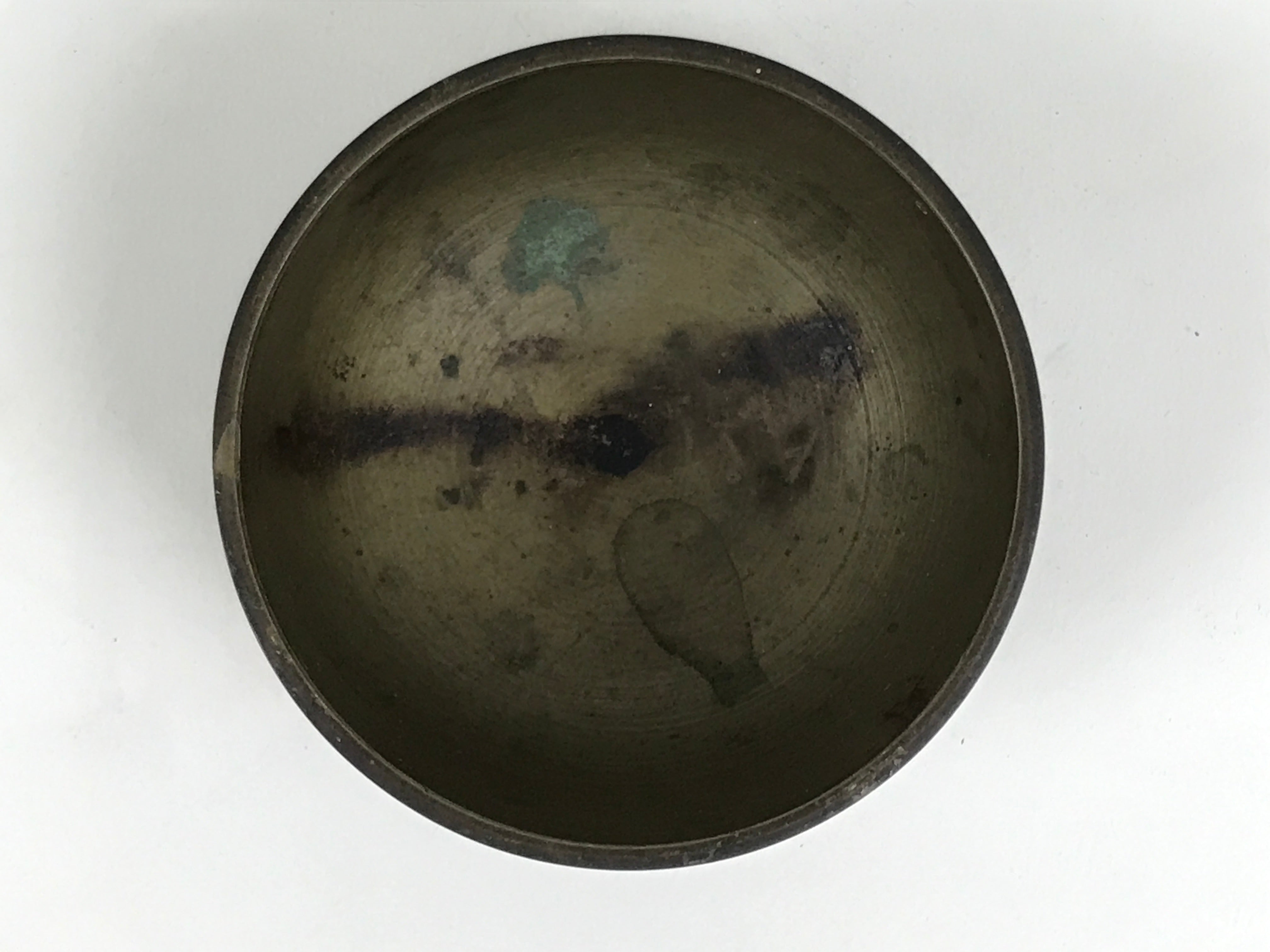 Japanese Buddhist Altar Fitting Brass Metal Orin Bell Singing Bowl Butsugu BA910