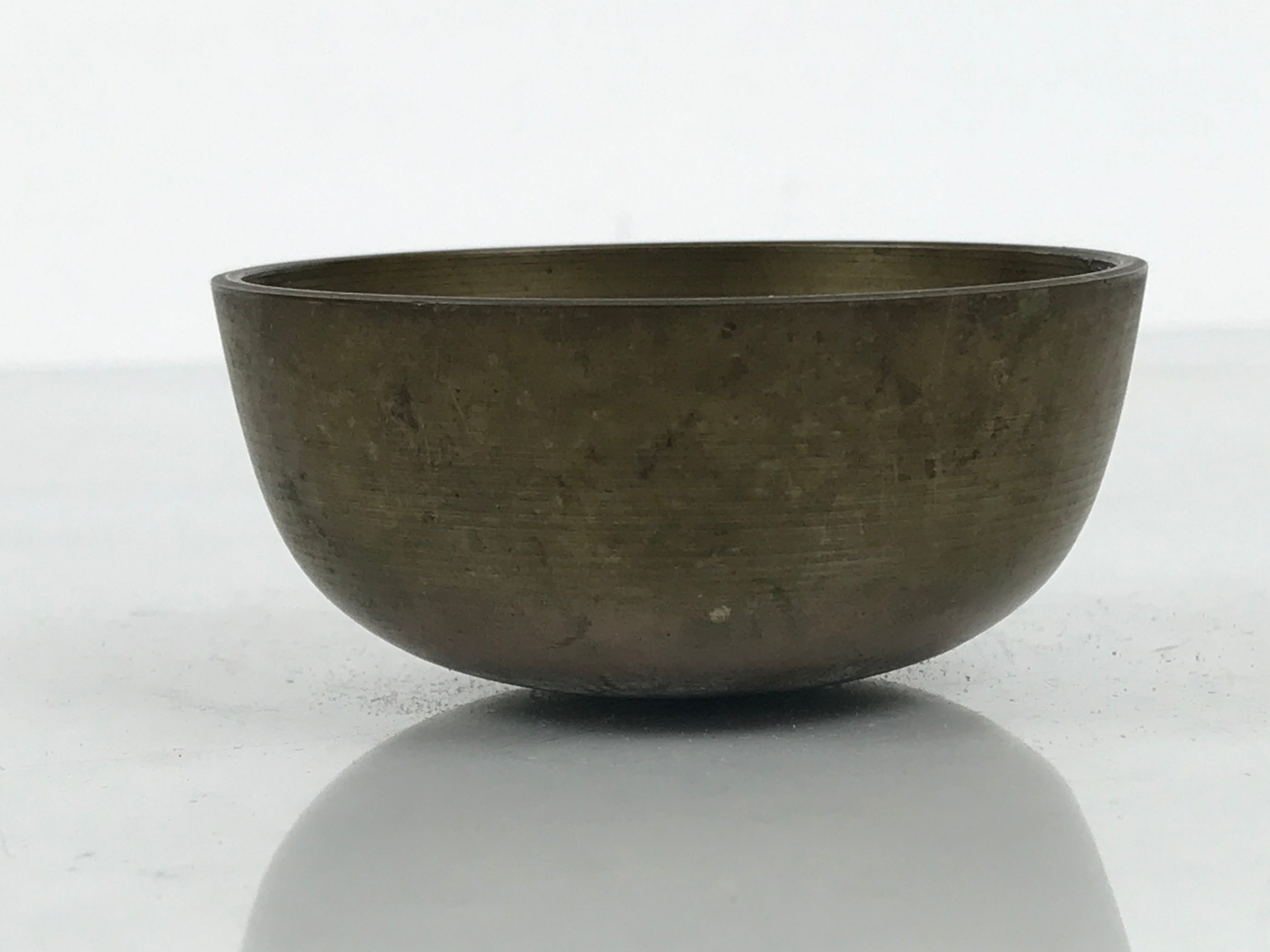 Japanese Buddhist Altar Fitting Brass Metal Orin Bell Singing Bowl Butsugu BA910