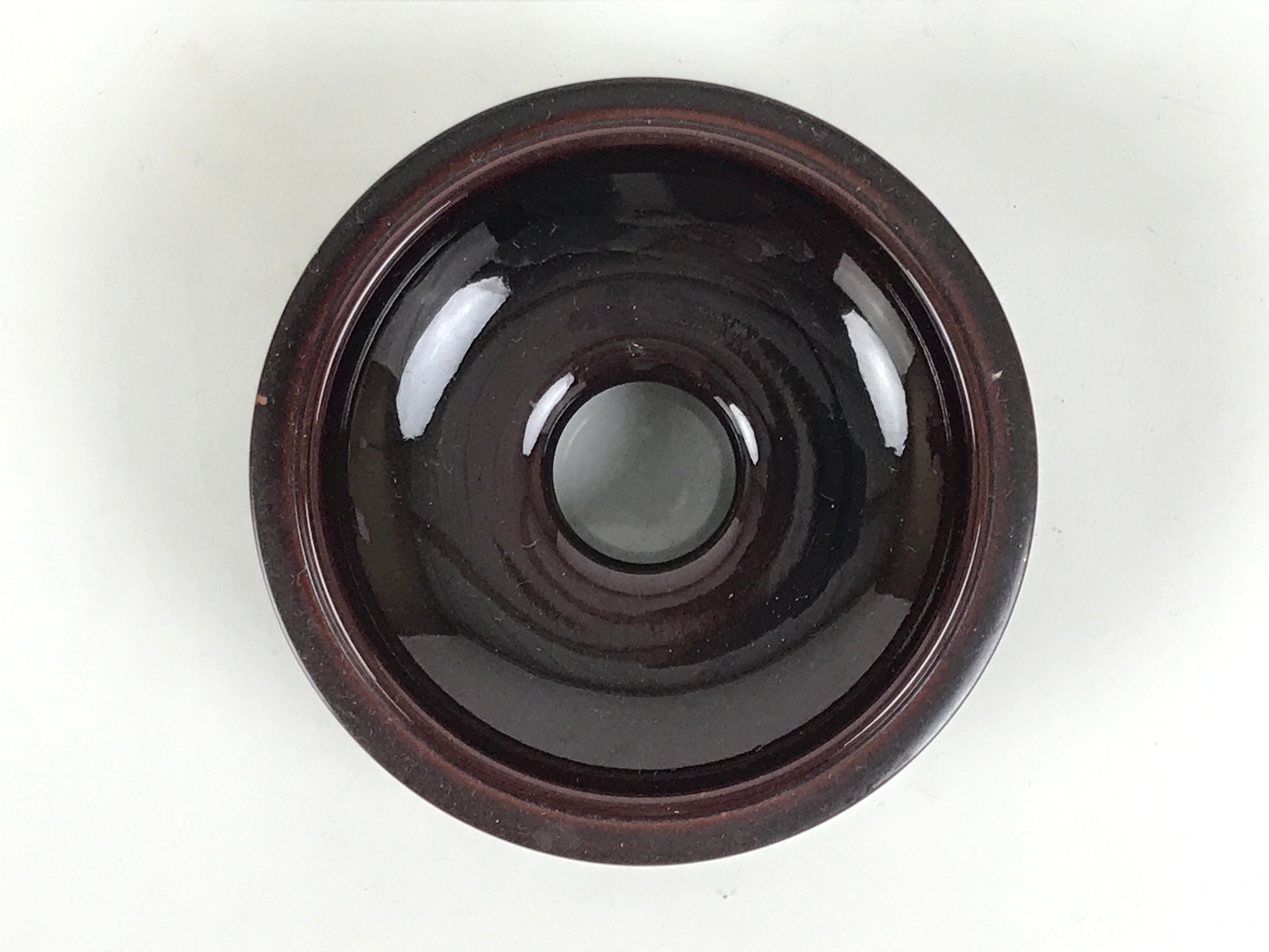 Japanese Buddhist Altar Fitting Bronze Orin Bell Singing Bowl Resin Stand BA905